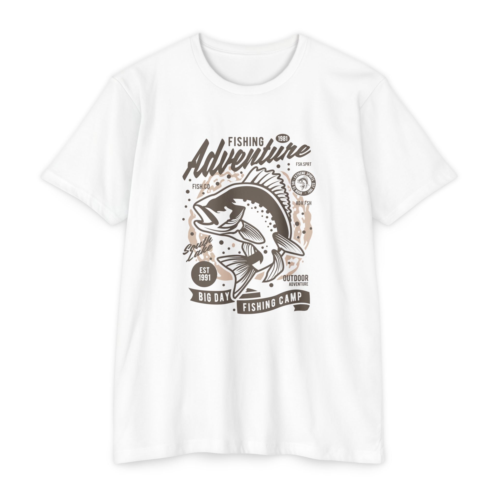 Fishing Adventure T-Shirt | Retro Fishing Tee, Outdoor Enthusiast Shirt, Father's Day Gift, Camp Apparel, Fishing Camp Style