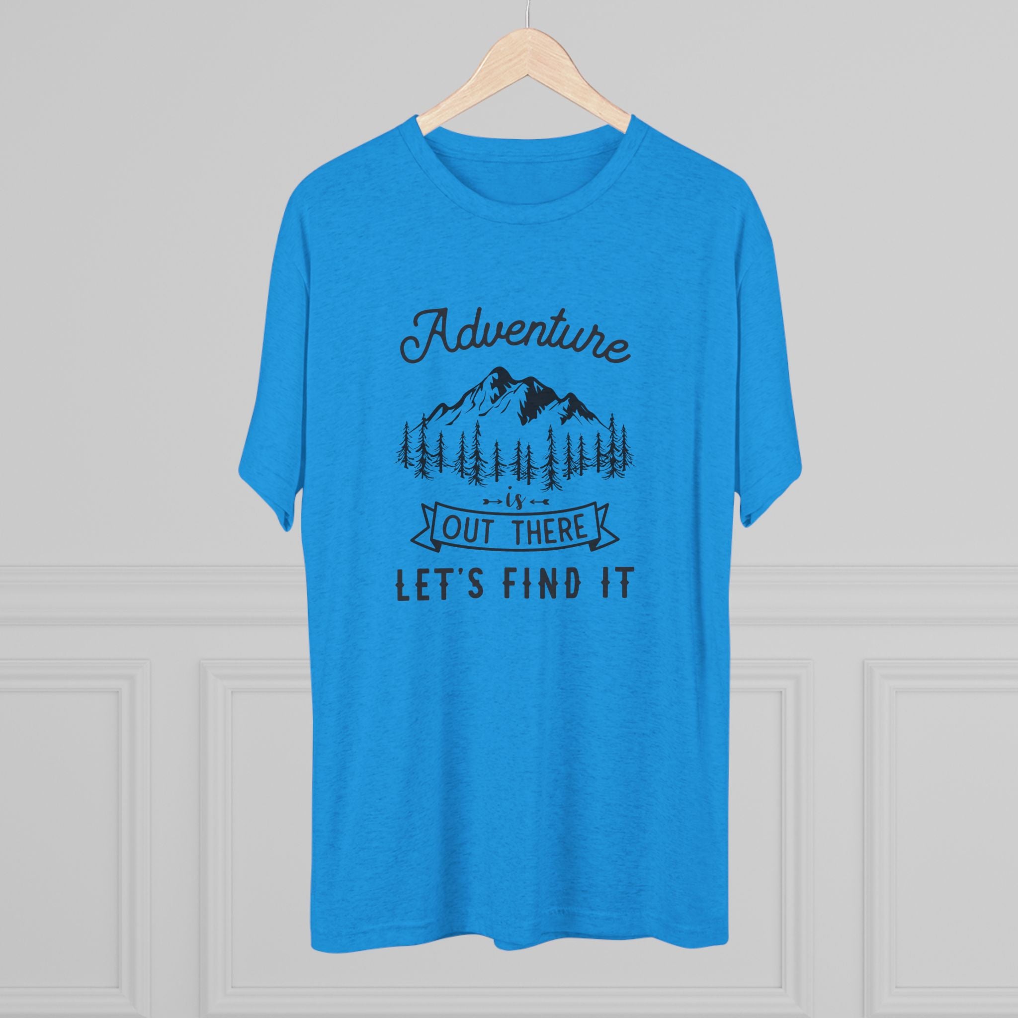 Camping Adventure Tri-Blend Tee - Out There Let's Find It
