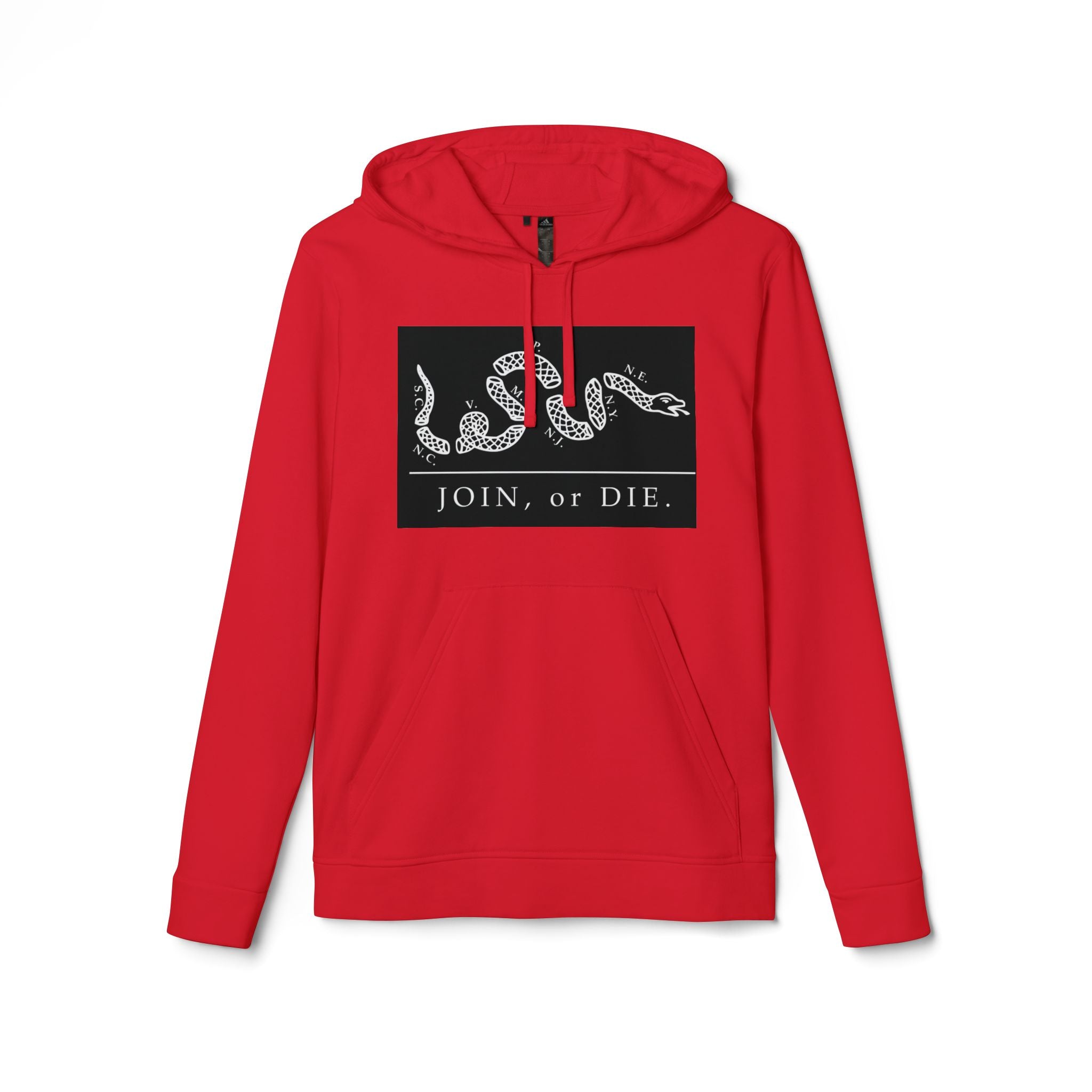 Fleece Hoodie - Bold Lines Design