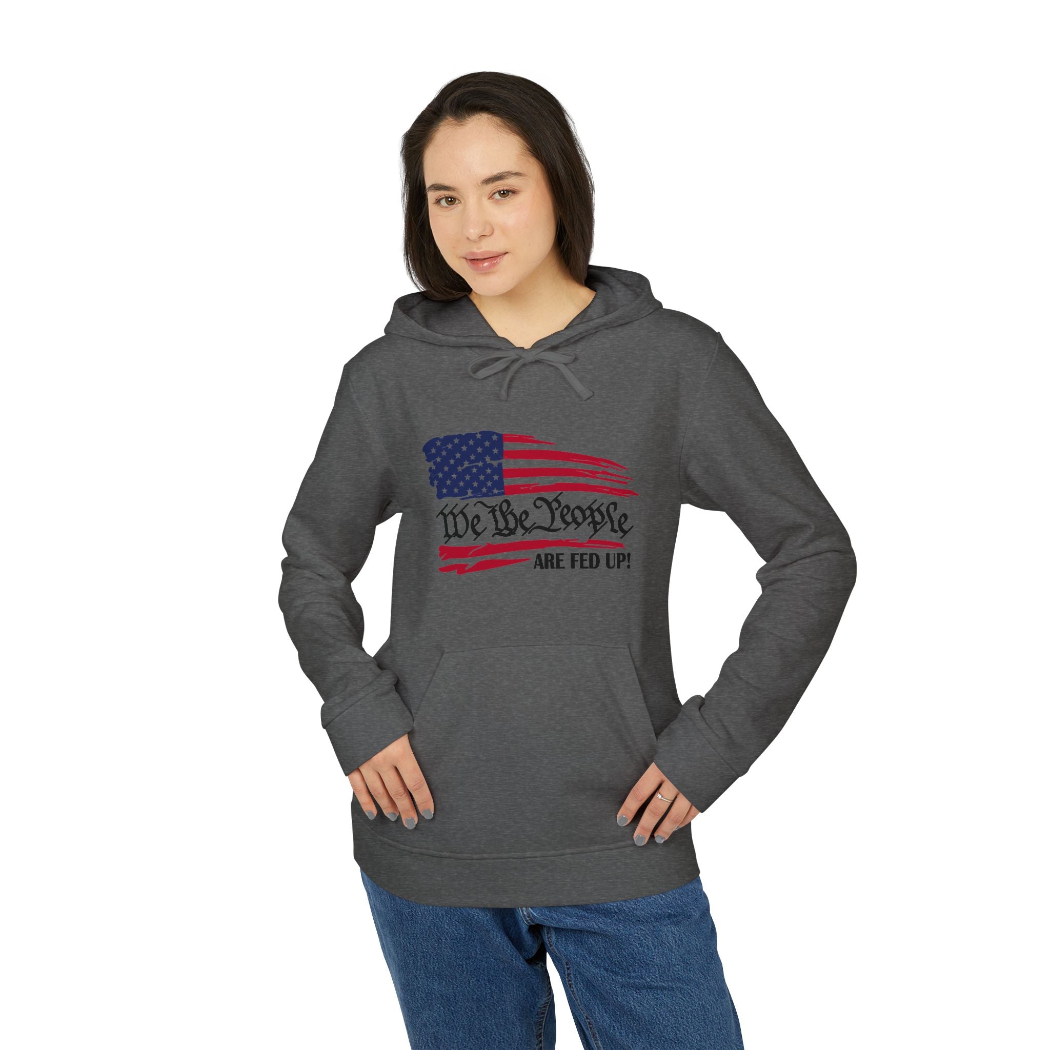 Fleece Hoodie - Bold Lines Design