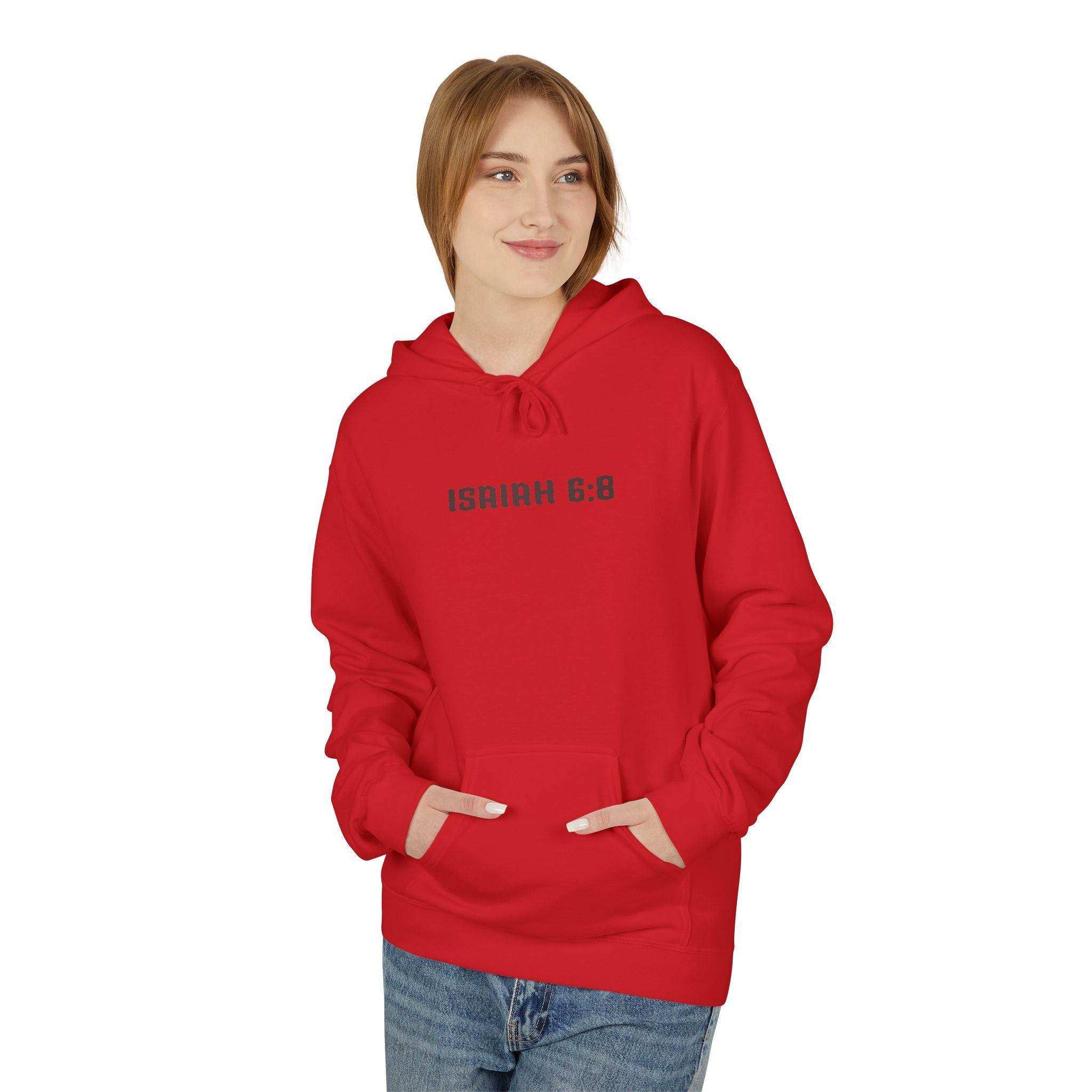 Hoodie - Isaiah 6:8 Inspirational Scripture Design