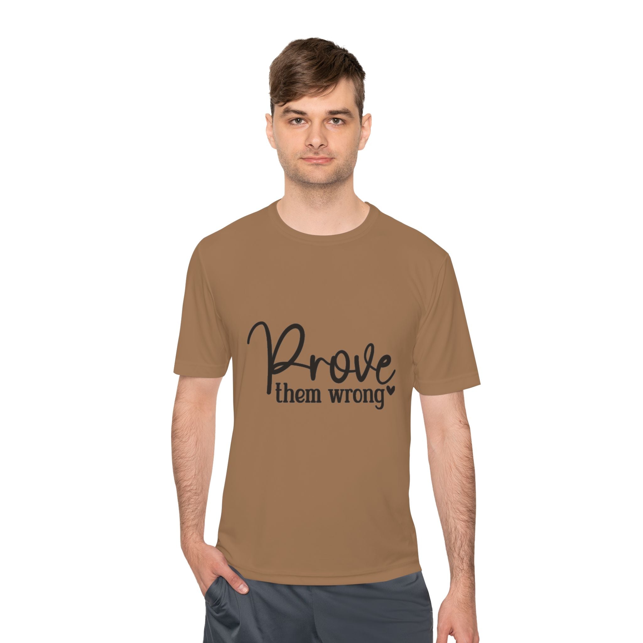 Moisture Wicking Tee - Prove them wrong, Inspirational Workout Shirt, Unisex Gym Top, Motivational Exercise T-Shirt, Fitness Apparel