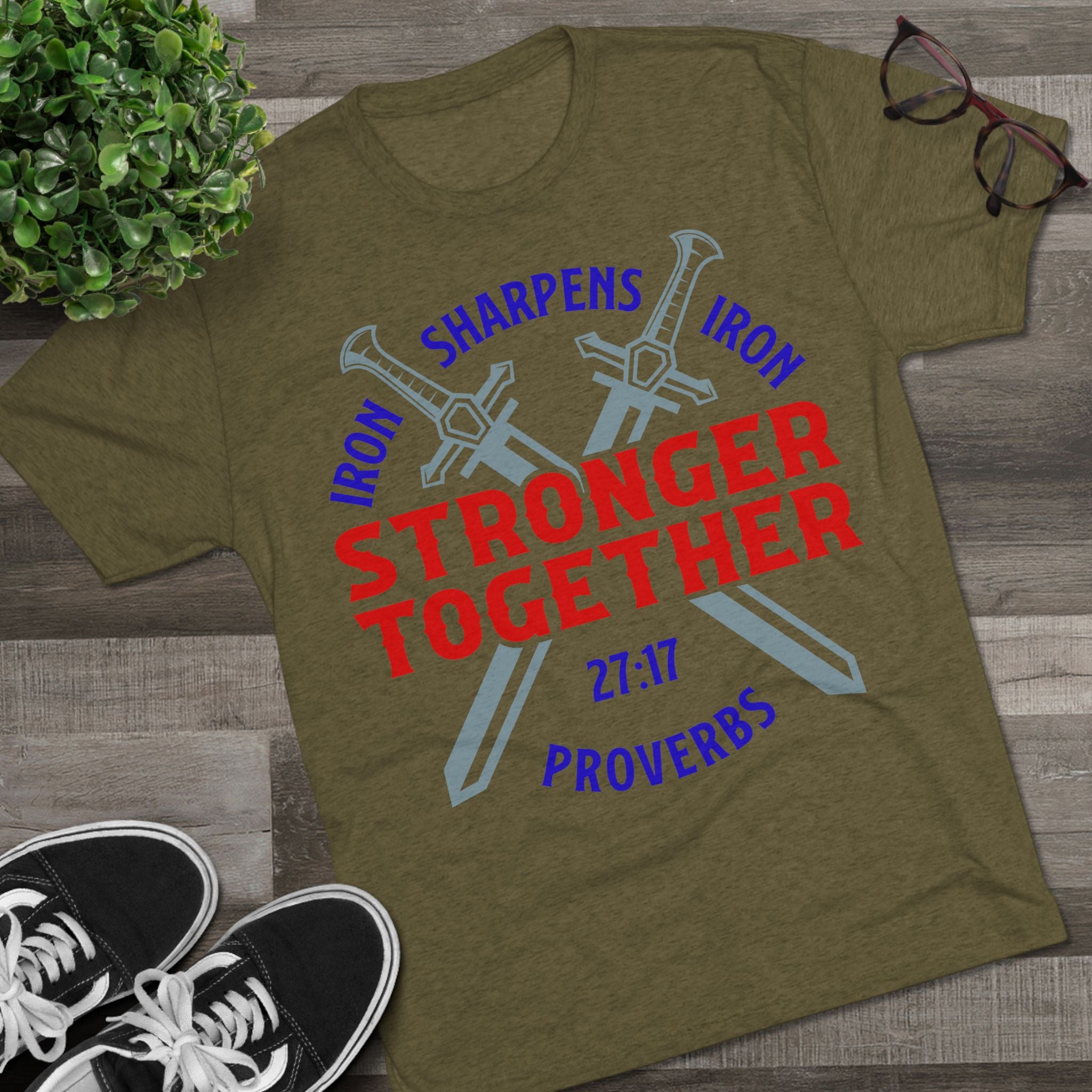 Unisex Tee - Iron Sharpens Iron Inspirational Quote Shirt