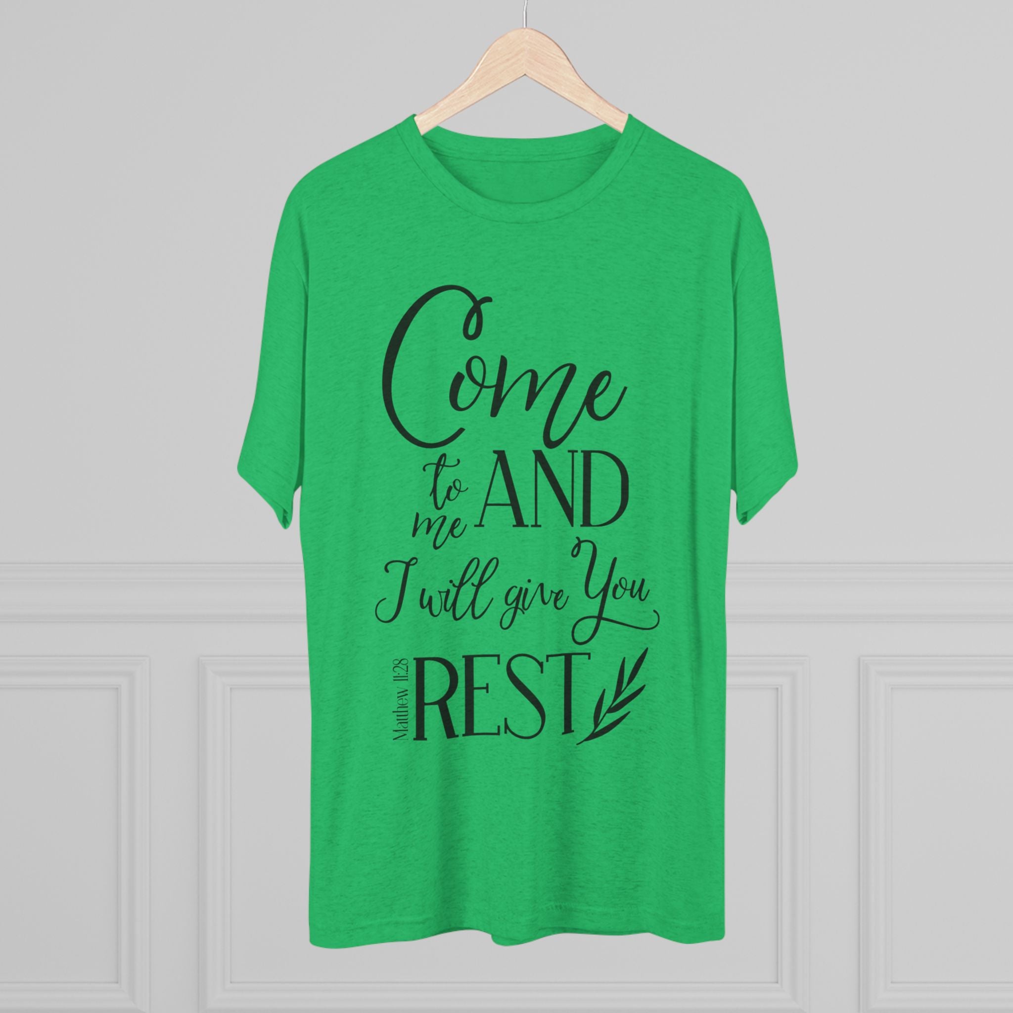 Crew Tee - 'Come to me and I will give you rest' T-Shirt