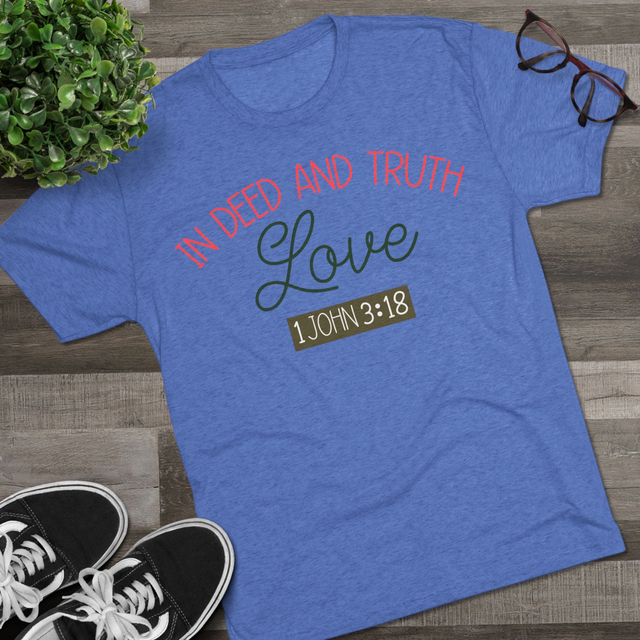 Scripture Inspired Crew Tee, Faith Shirt, Christian T-Shirt, Unisex Love Tee, Casual Outfit, Gift for Believers, Bible Verse Top