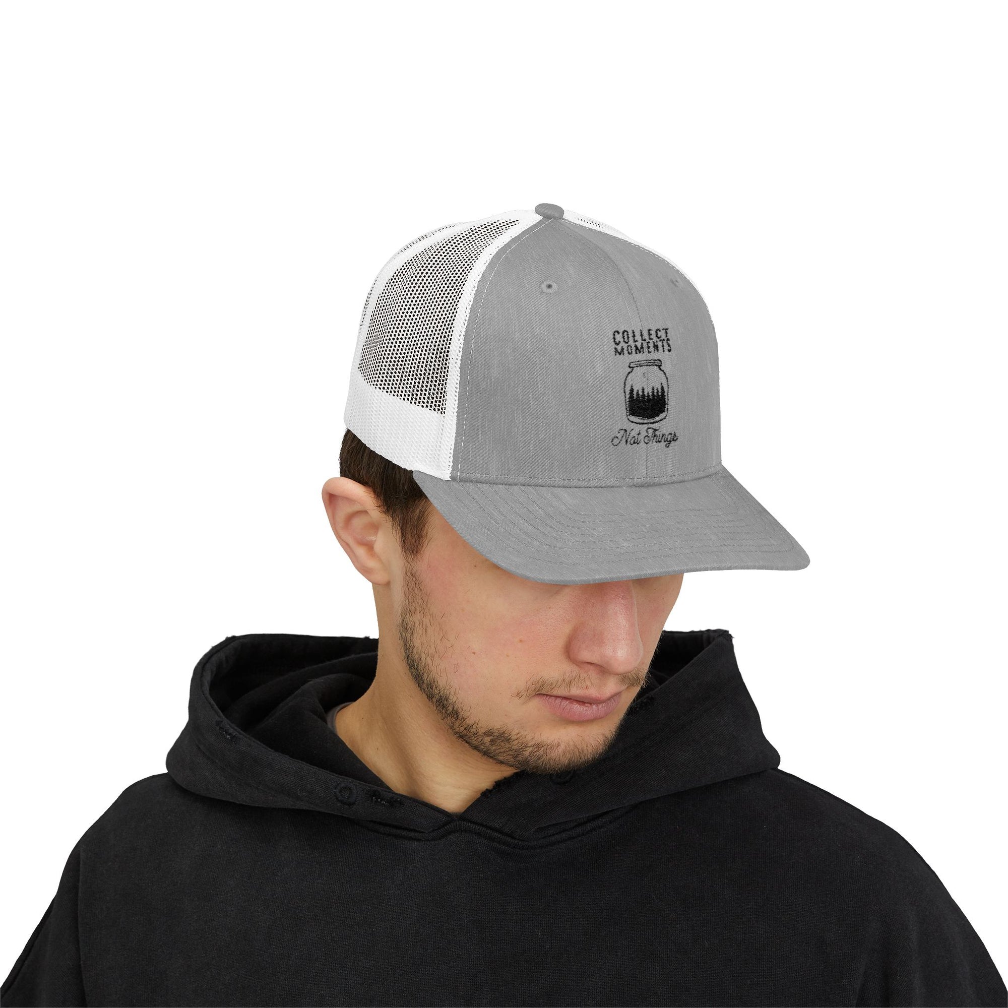Collect Moments Snapback Trucker Cap, Outdoor Hat, Gift for Him, Adjustable Cap, Adventure Cap, Festival Wear, Nature Lover Gift