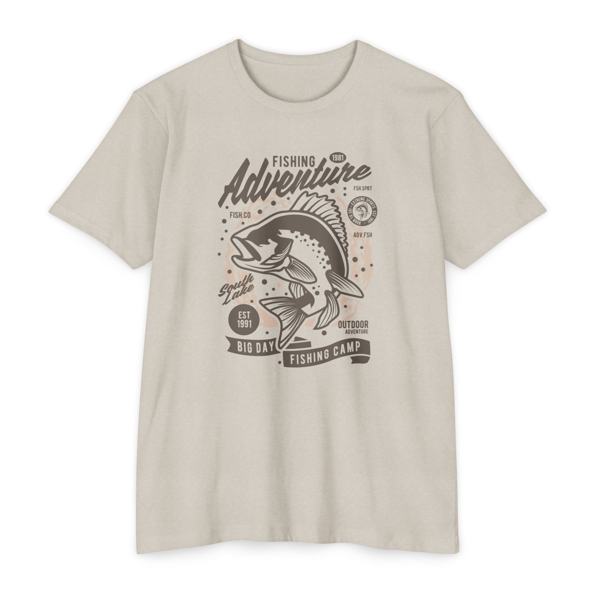 Fishing Adventure T-Shirt | Retro Fishing Tee, Outdoor Enthusiast Shirt, Father's Day Gift, Camp Apparel, Fishing Camp Style