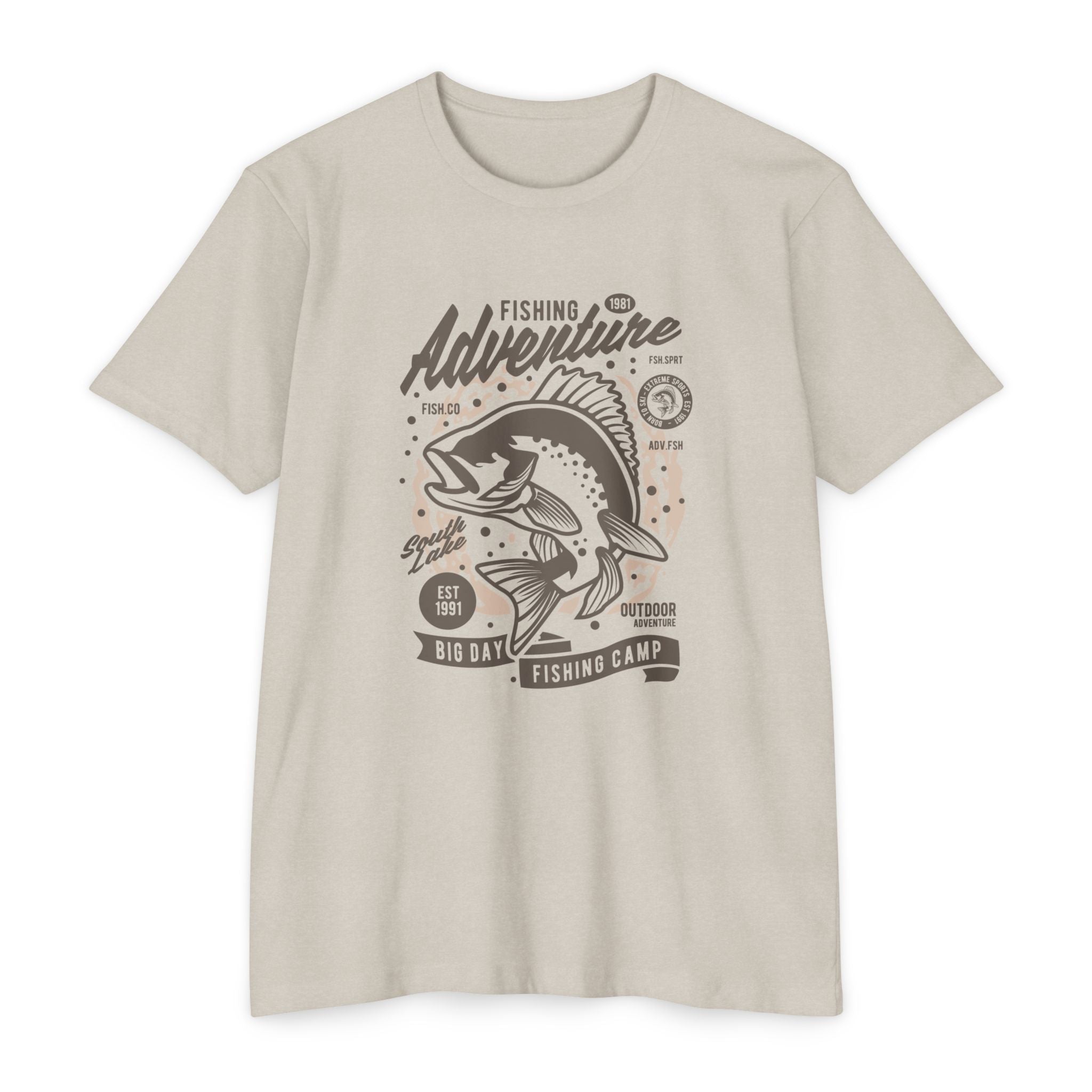 Fishing Adventure T-Shirt | Retro Fishing Tee, Outdoor Enthusiast Shirt, Father's Day Gift, Camp Apparel, Fishing Camp Style