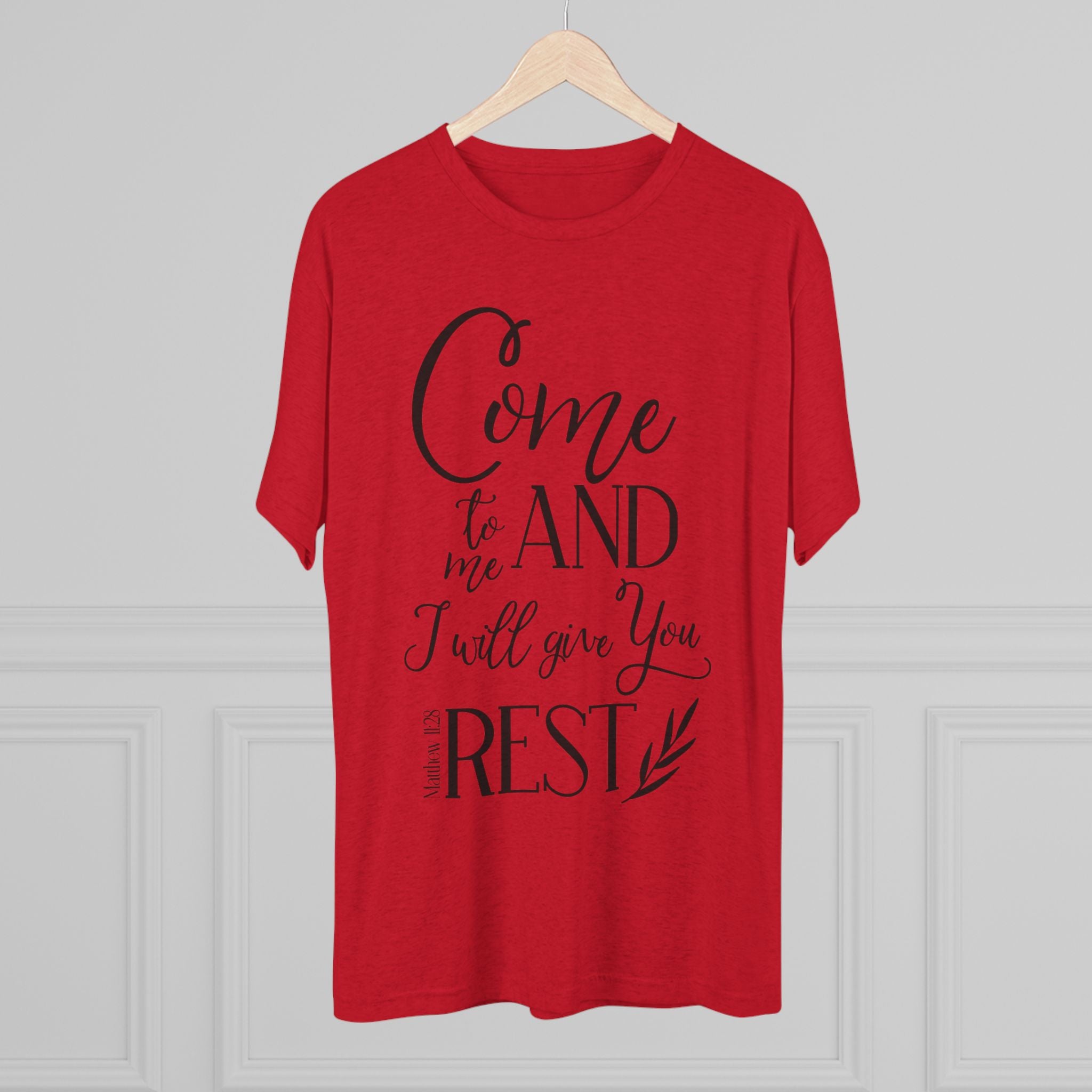 Crew Tee - 'Come to me and I will give you rest' T-Shirt