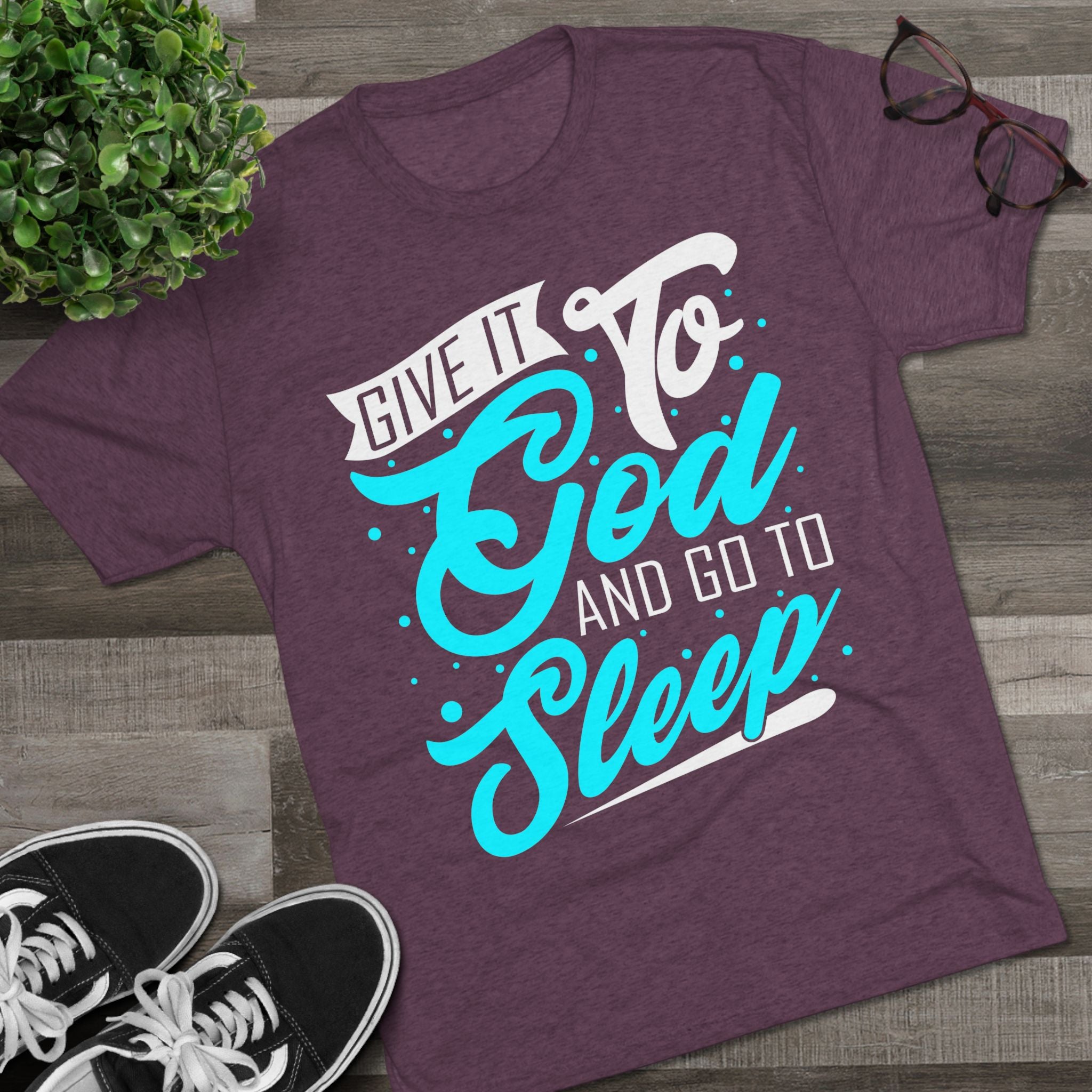 God Sleep Unisex Tri-Blend Crew Tee, Relaxation Shirt, Gift for Sleep Lovers, Comfortable Casual Wear, Perfect for Everyday