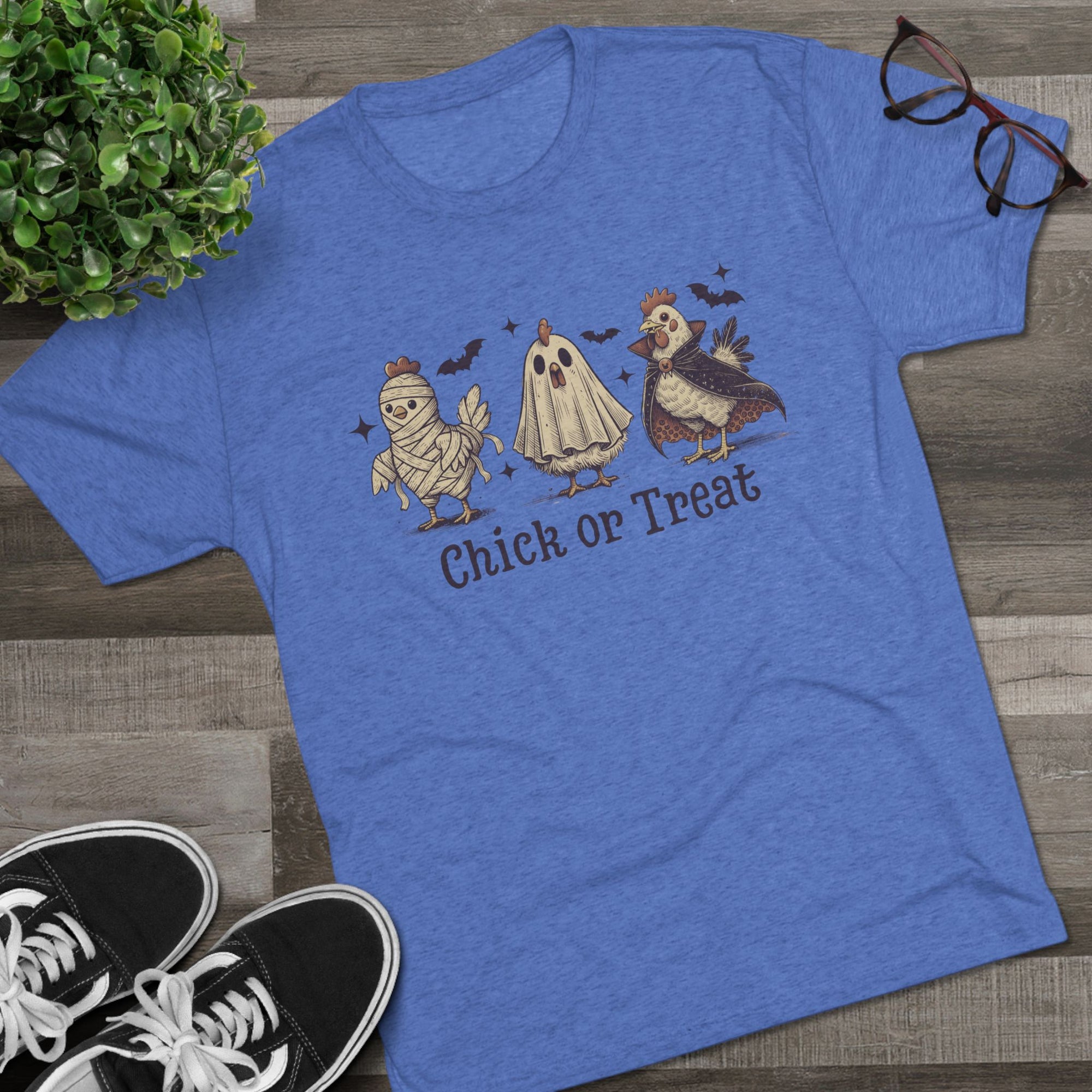 Halloween Crew Tee - Chick or Treat Unisex Tee, Spooky Shirt, Fall Fashion, Halloween Gift, Cute Costume Tee, Autumn Vibes
