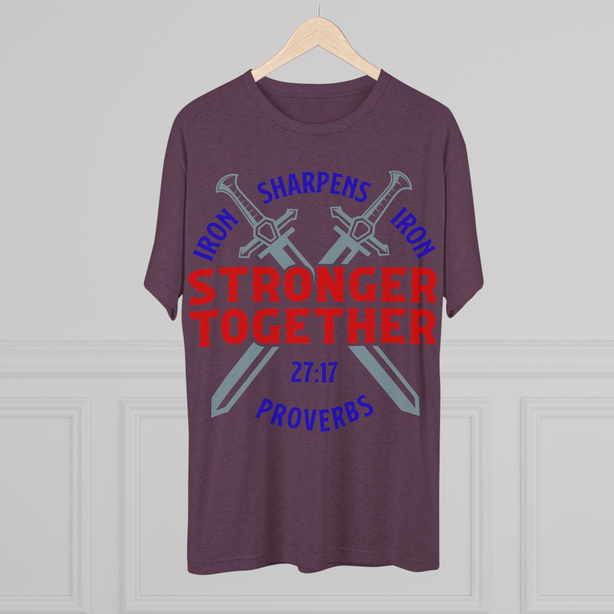 Unisex Tee - Iron Sharpens Iron Inspirational Quote Shirt