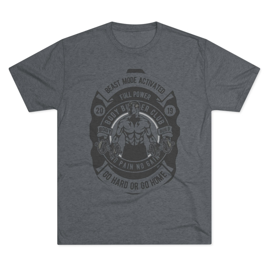 Beast Mode Activated Crew Tee | Gym Shirt, Fitness Apparel, Body Builder Gift, Workout Top, No Pain No Gain Tee