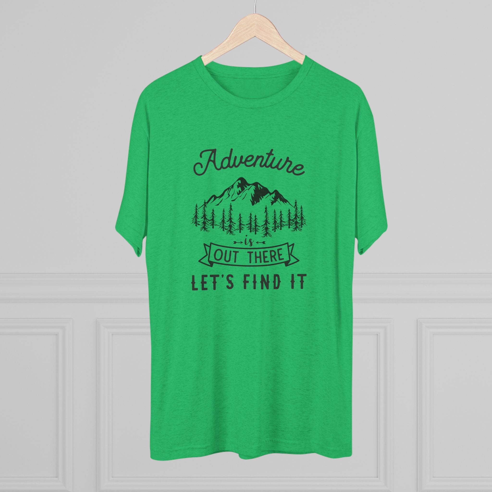 Camping Adventure Tri-Blend Tee - Out There Let's Find It