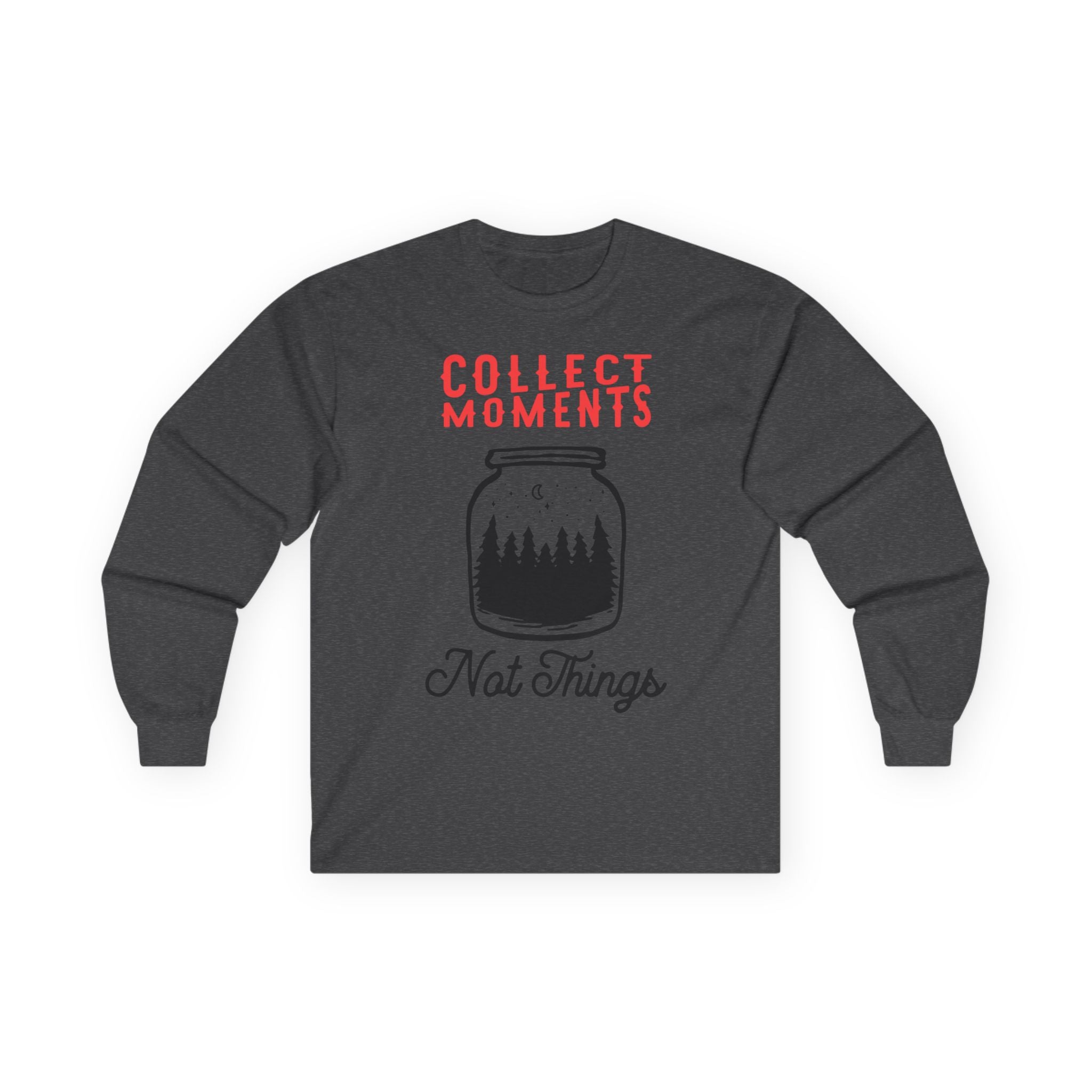 Collect Moments Long Sleeve Tee, Nature Lover Shirt, Gift for Travelers, Vintage Aesthetic, Cozy Everyday Wear