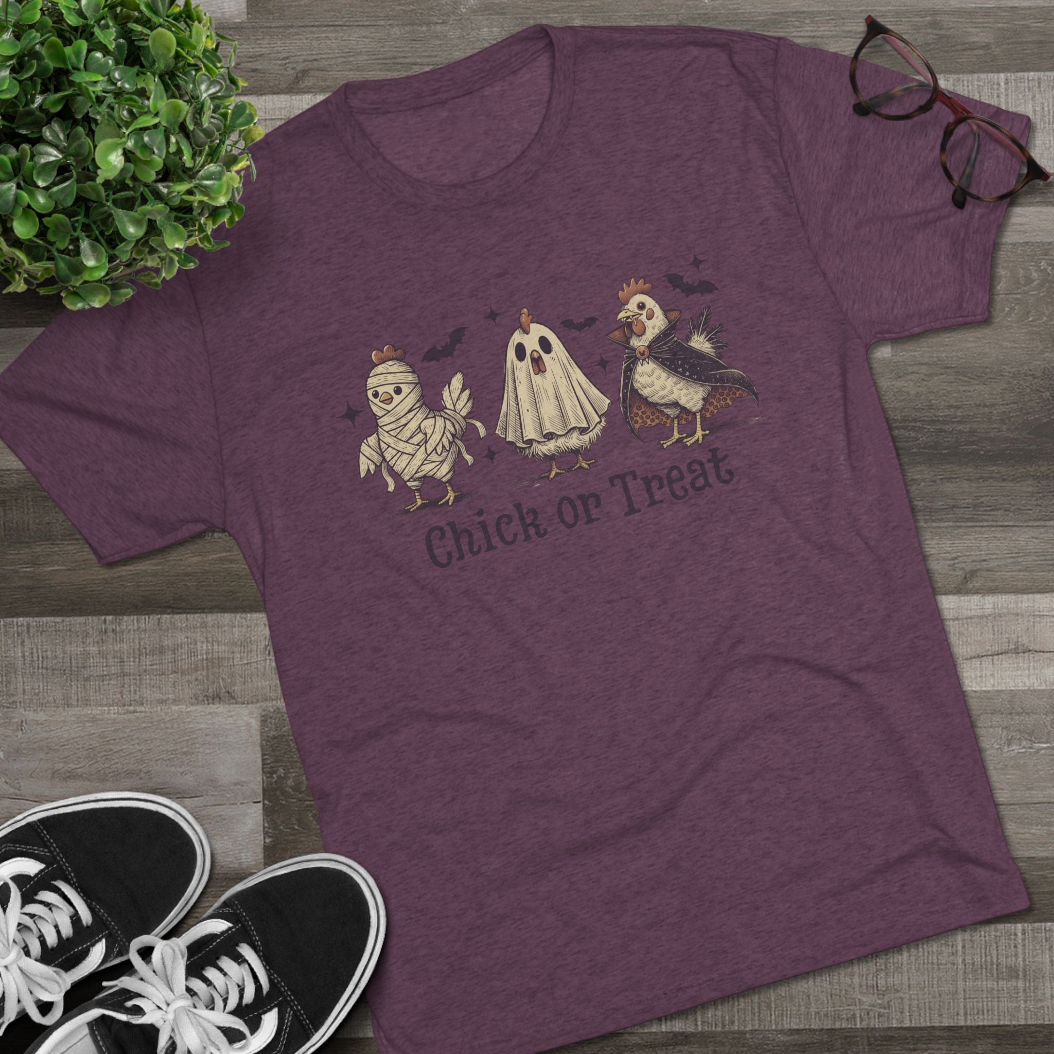 Halloween Crew Tee - Chick or Treat Unisex Tee, Spooky Shirt, Fall Fashion, Halloween Gift, Cute Costume Tee, Autumn Vibes