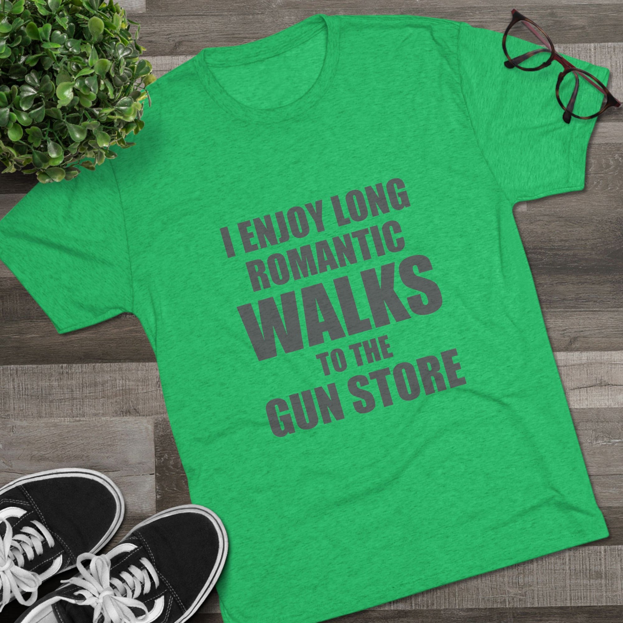 Gun Lover's Tri-Blend Tee - Romantic Walks Design