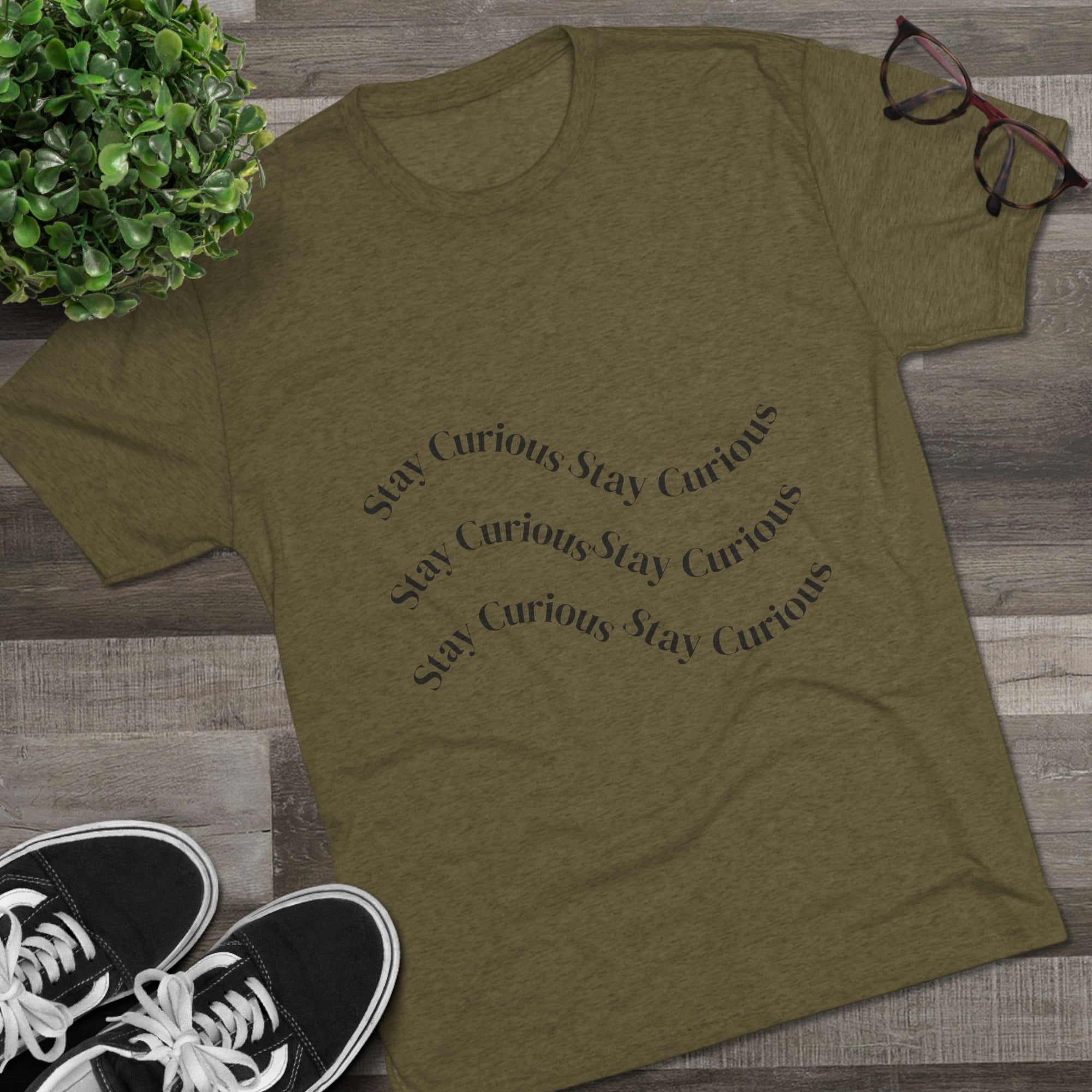 Crew Tee Stay Curious Wave Shirt