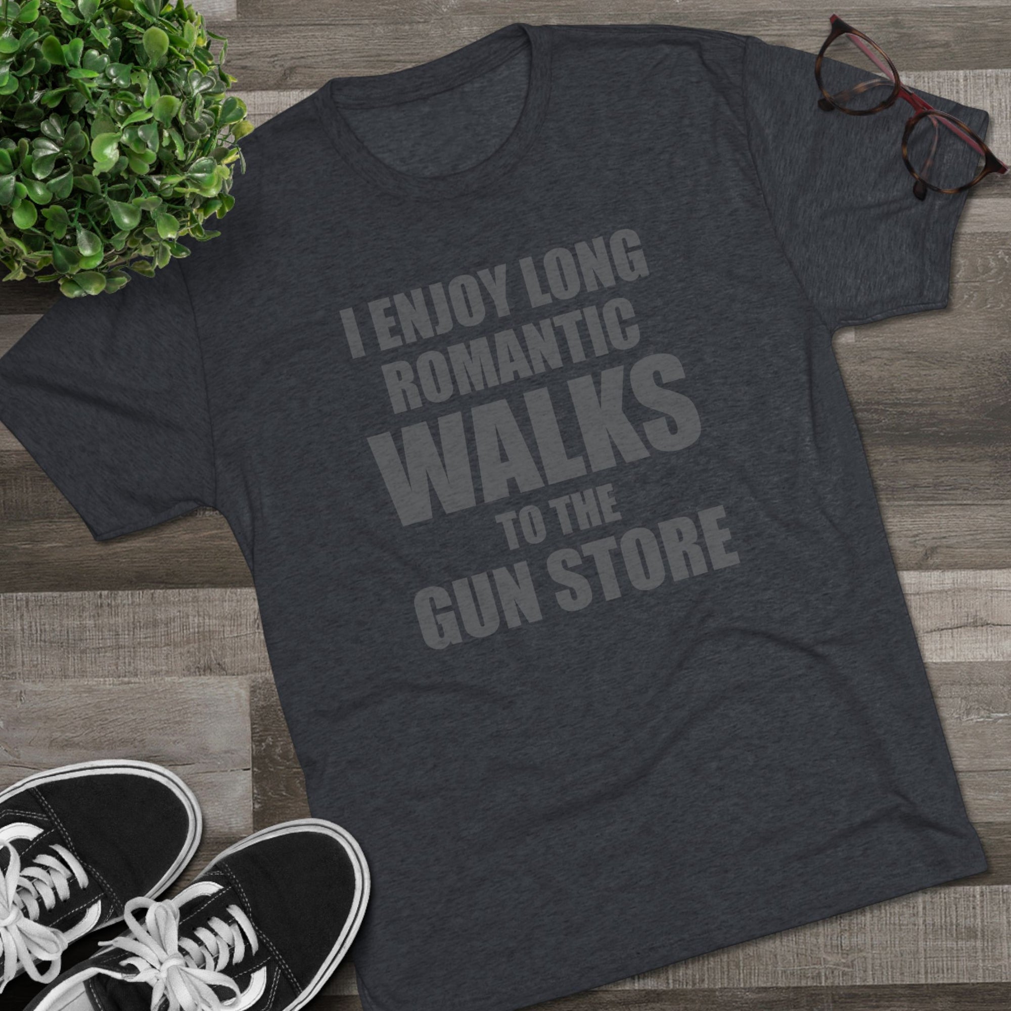 Gun Lover's Tri-Blend Tee - Romantic Walks Design