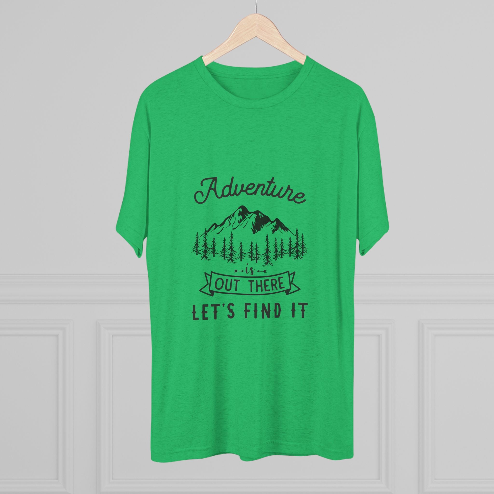 Camping Adventure Tri-Blend Tee - Out There Let's Find It