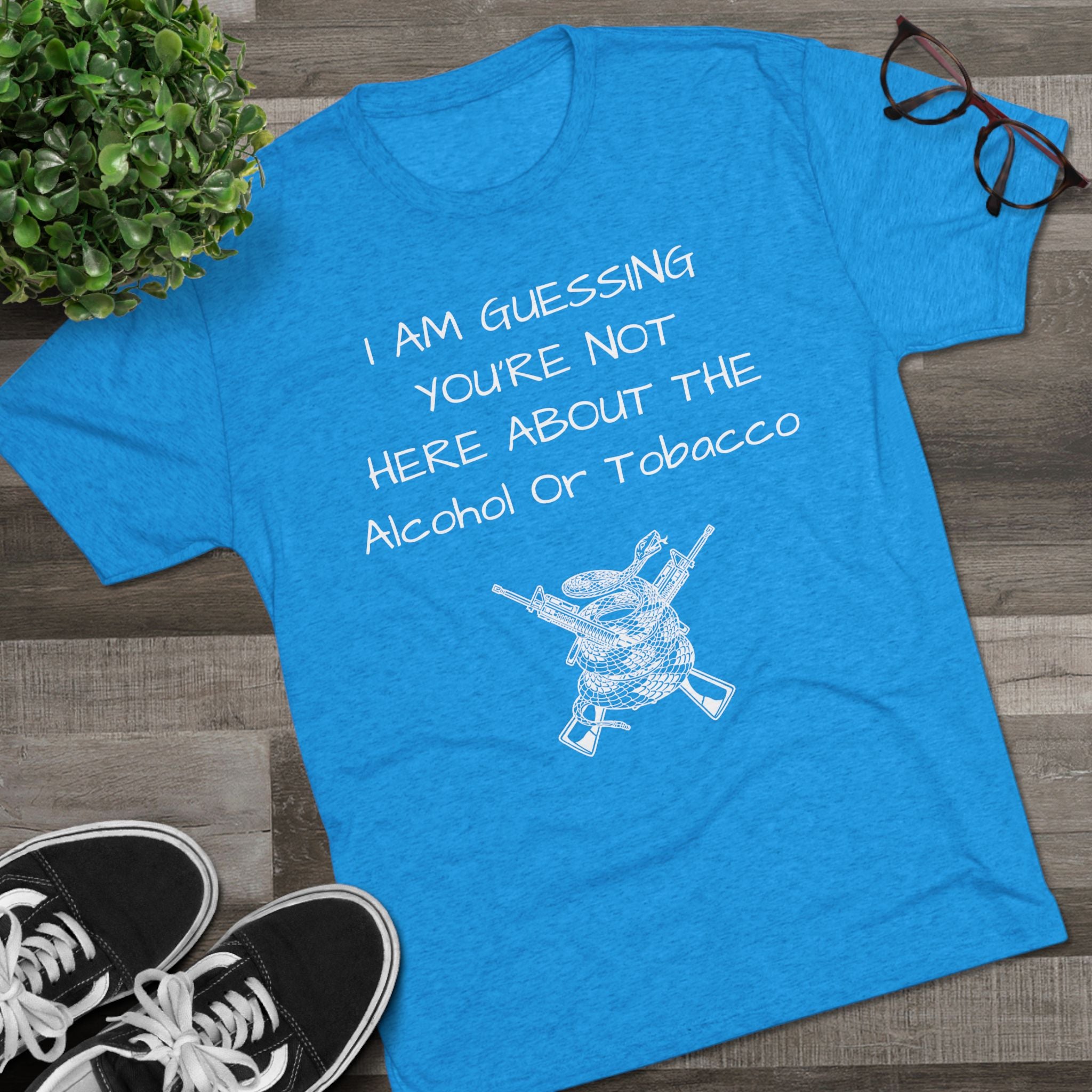 Tri-Blend Crew Tee - Alcohol or Tobacco Design