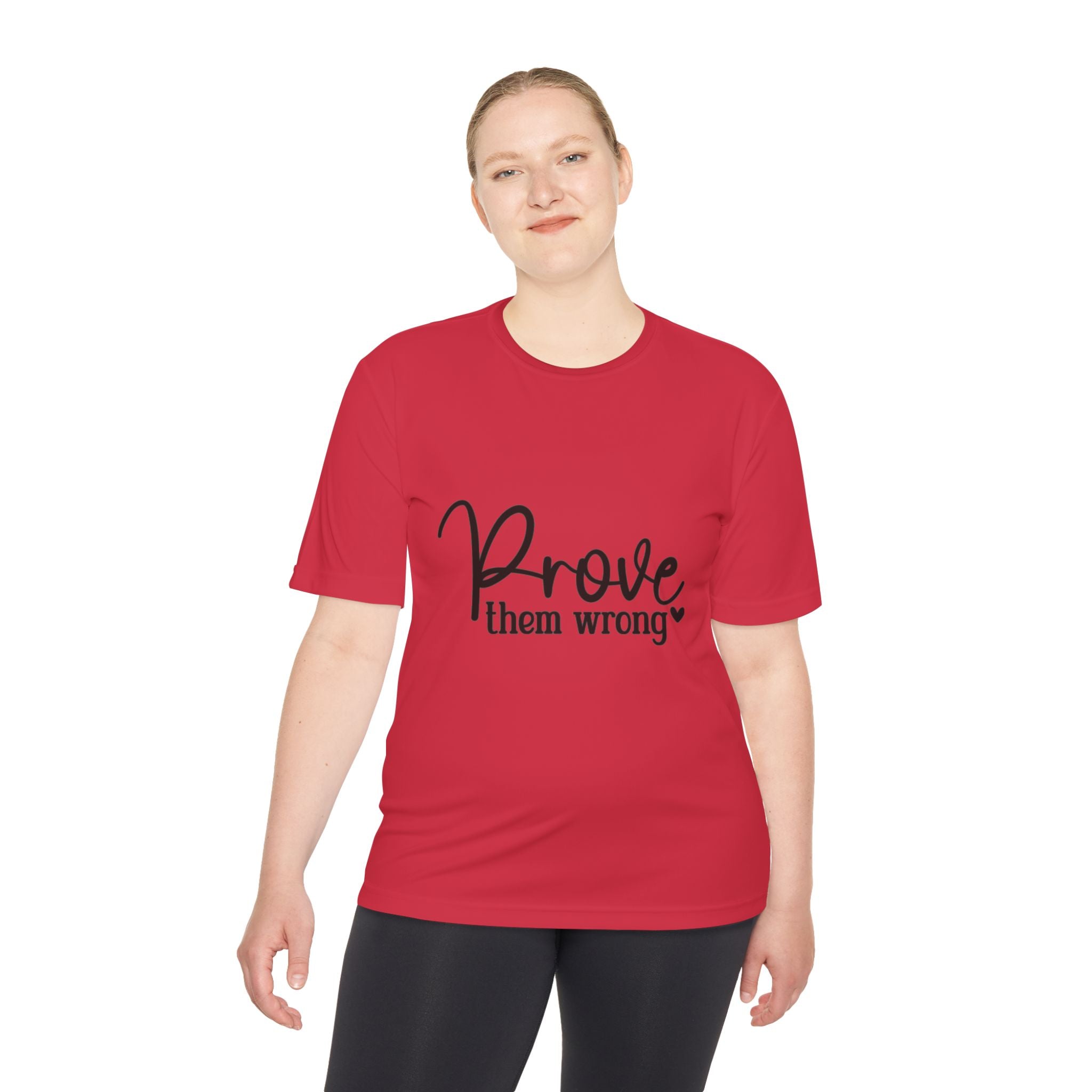 Moisture Wicking Tee - Prove them wrong, Inspirational Workout Shirt, Unisex Gym Top, Motivational Exercise T-Shirt, Fitness Apparel