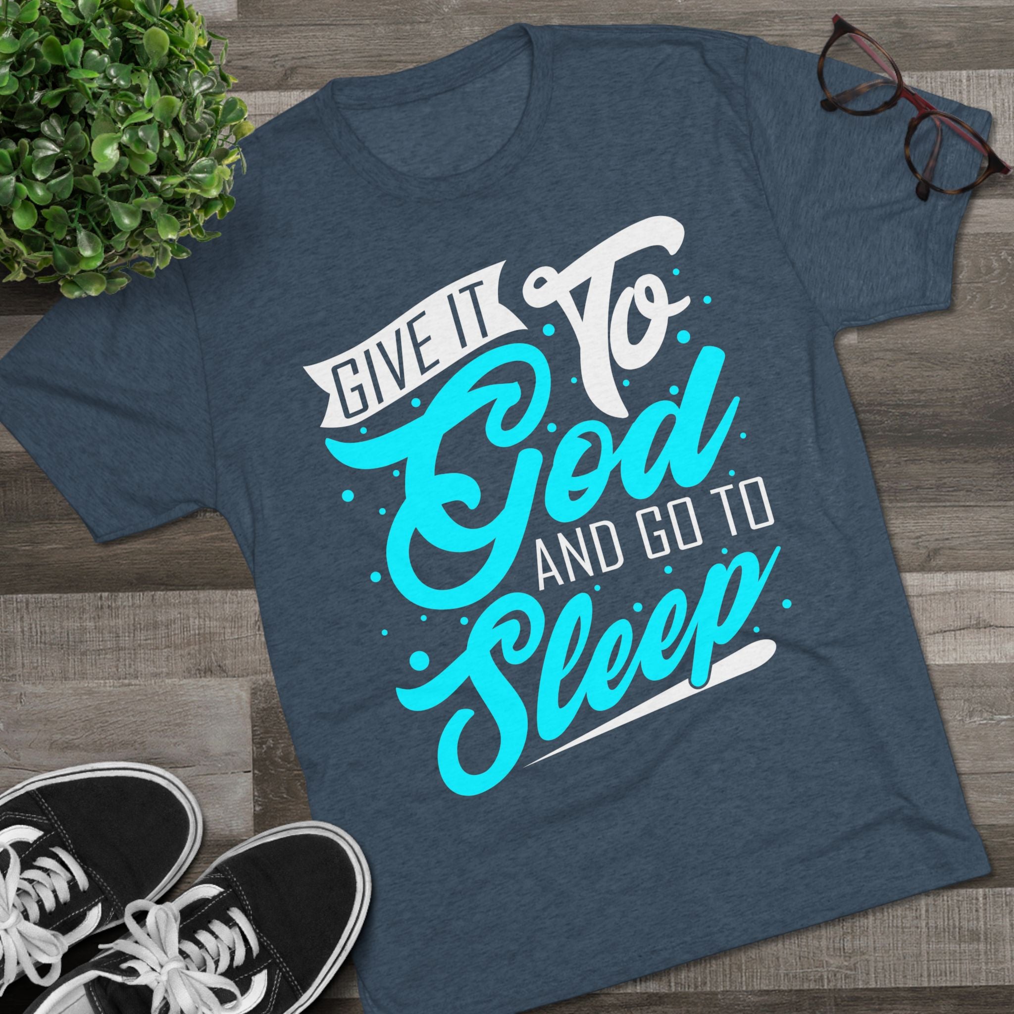 God Sleep Unisex Tri-Blend Crew Tee, Relaxation Shirt, Gift for Sleep Lovers, Comfortable Casual Wear, Perfect for Everyday
