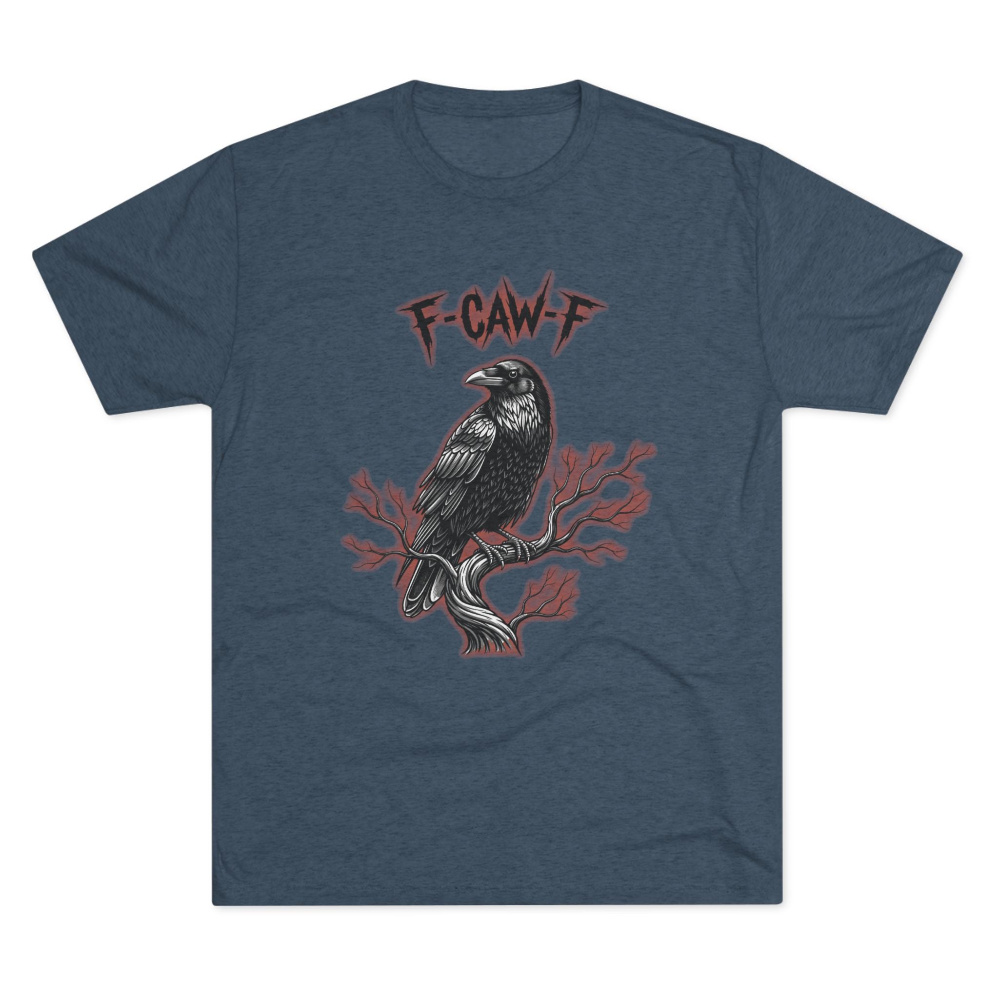 F-Caw-F Raven Unisex Crew Tee - Casual Vibe, Graphic Tee Gift, Halloween Apparel, Unisex T-Shirt, Streetwear Style
