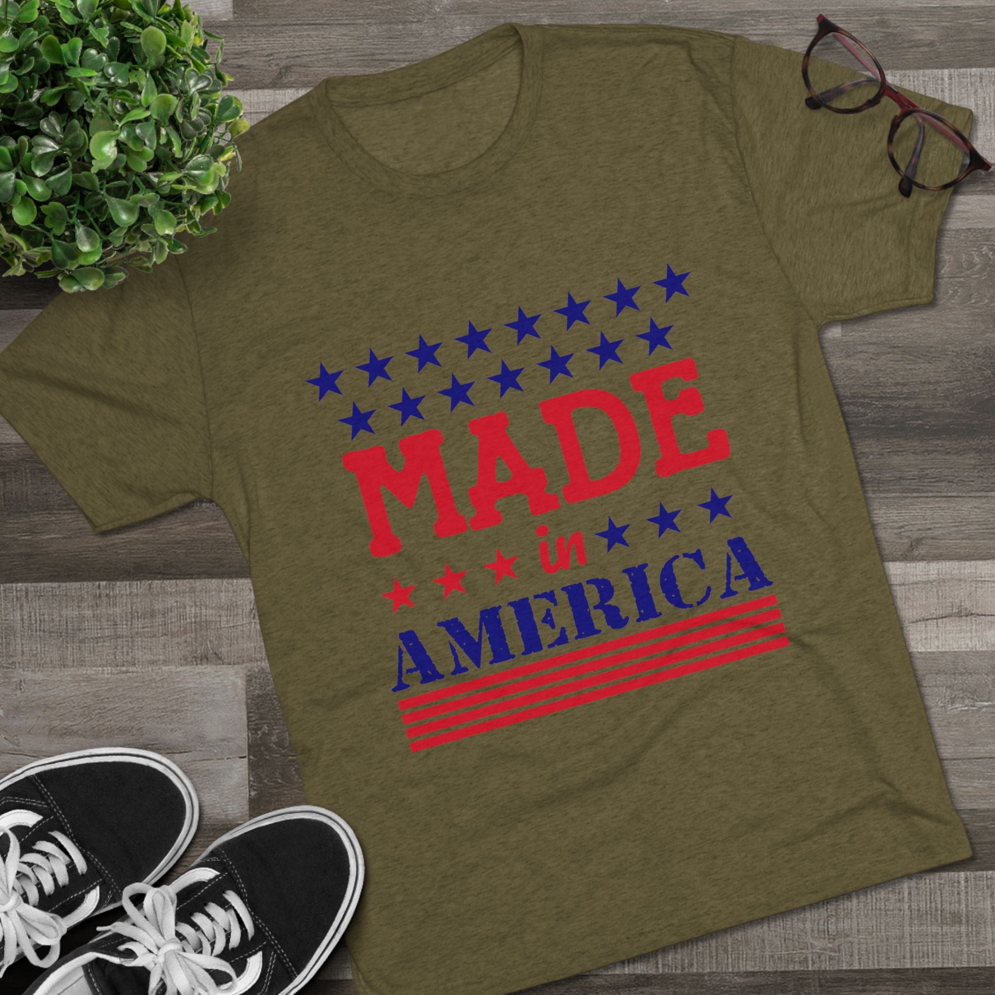 American Made Unisex Tri-Blend Tee