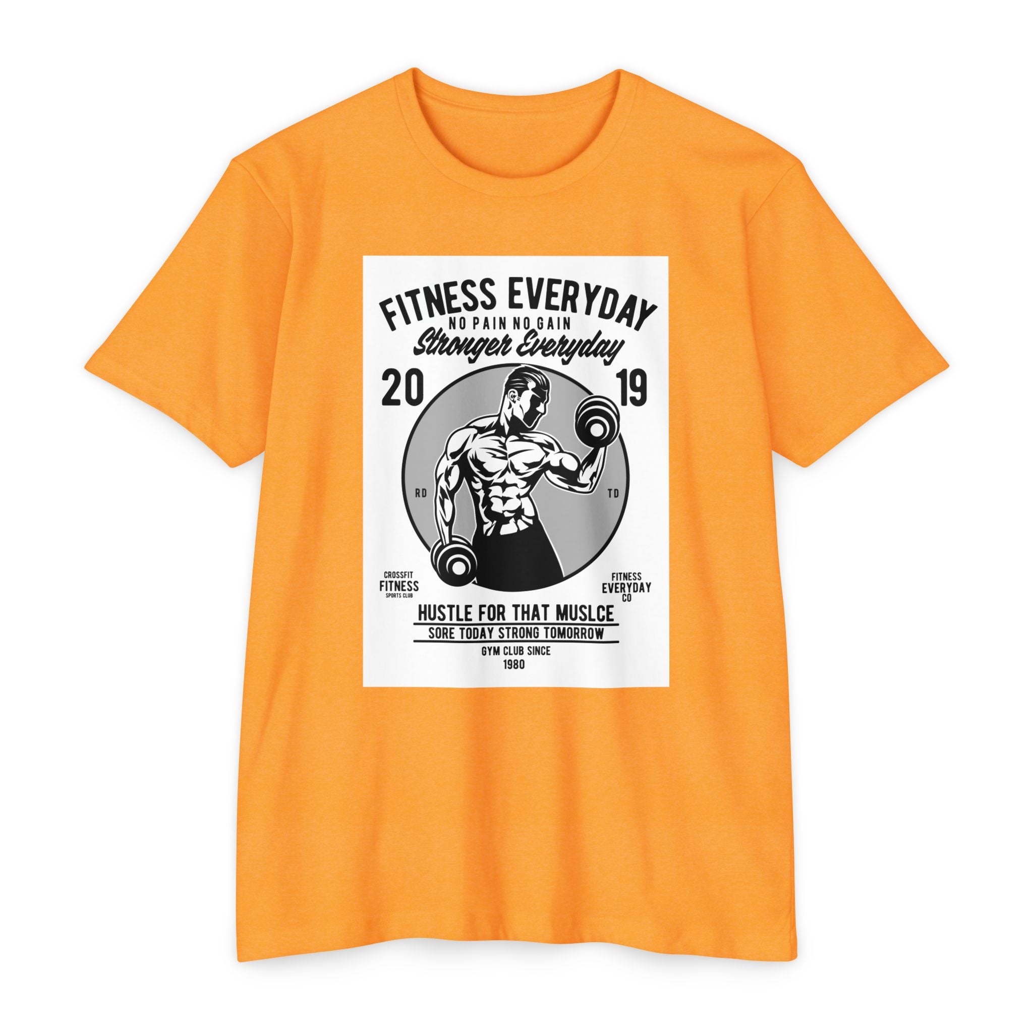 Fitness Everyday Unisex CVC Jersey T-shirt | Gym Shirt, Workout Tee, Fitness Apparel, Motivational Shirt, Gift for Him/Her