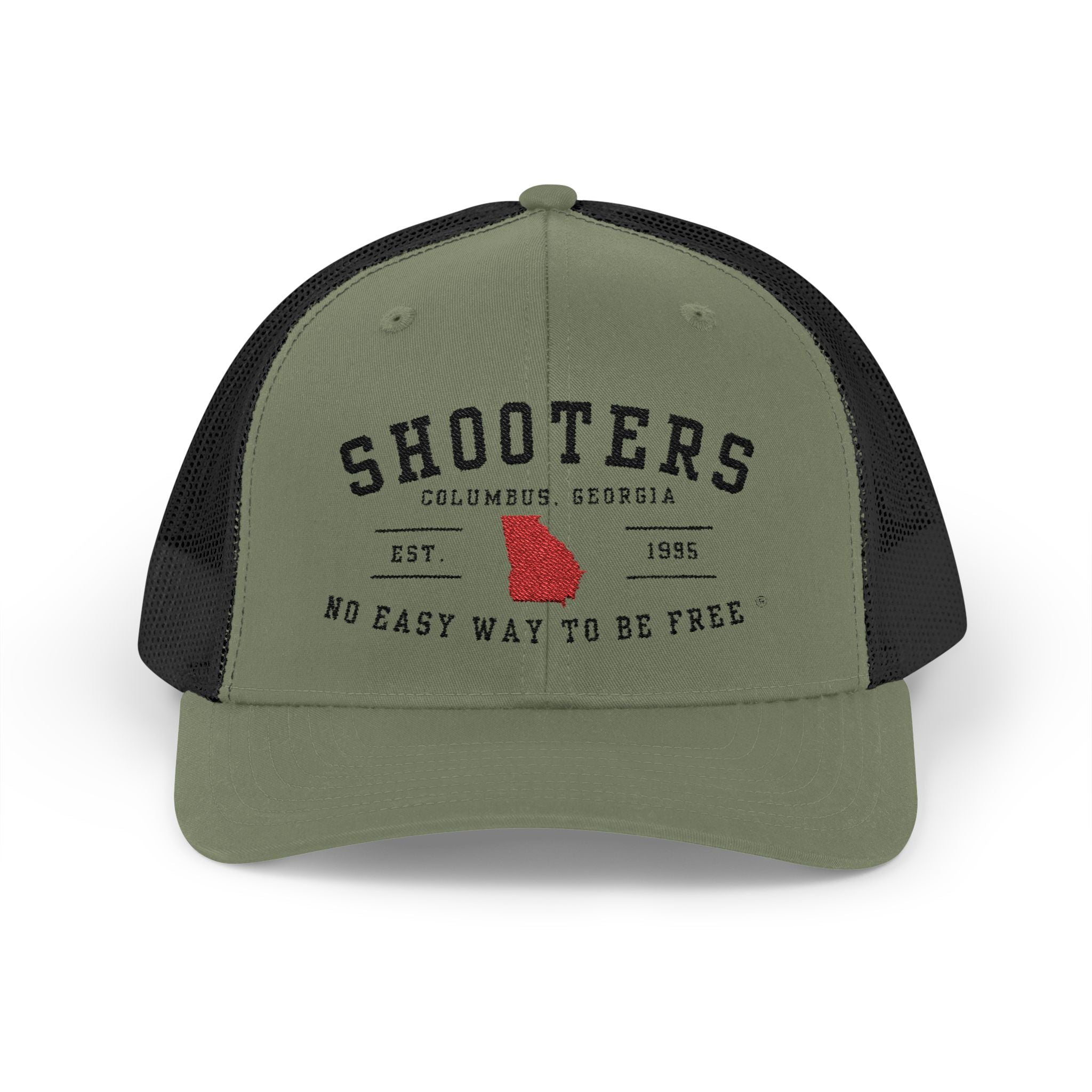 Shooters of Columbus Snapback Trucker Cap (Black lettering)