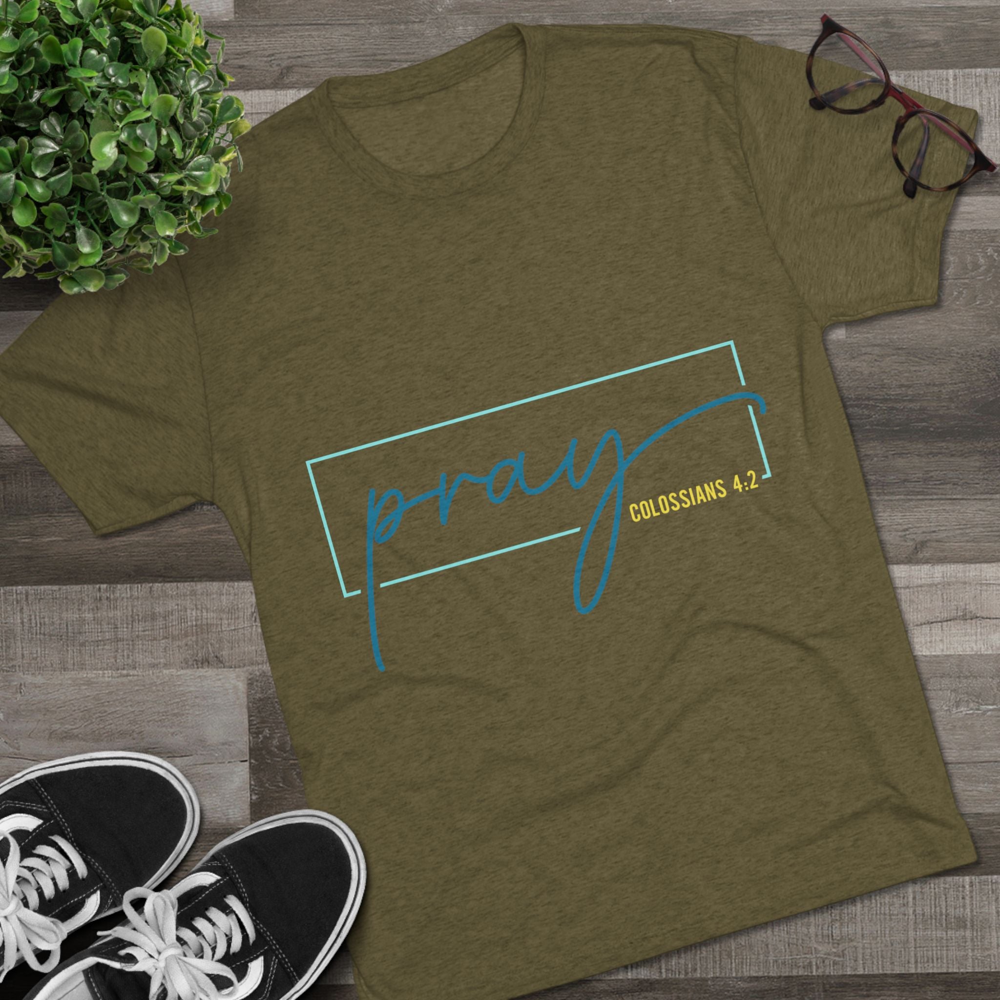 Inspirational Christian Tee - Pray Colossians 4:2, Faith T-Shirt, Religious Apparel, Motivational Gift, Unisex Crew Neck