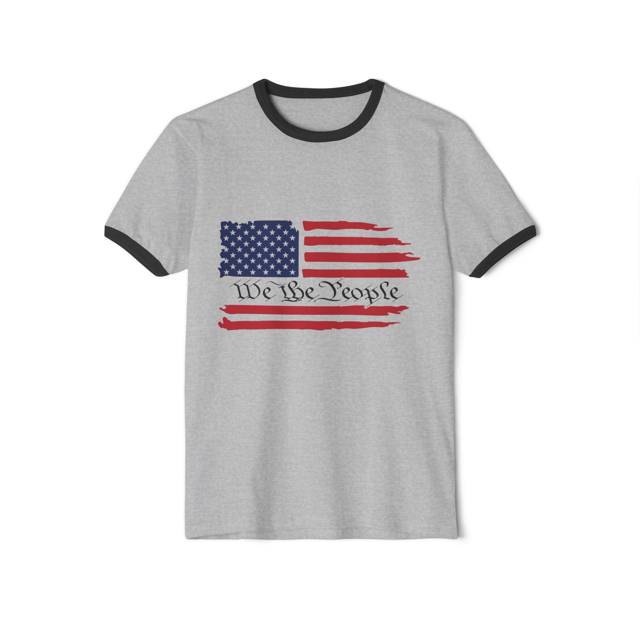American Flag Ringer T-Shirt