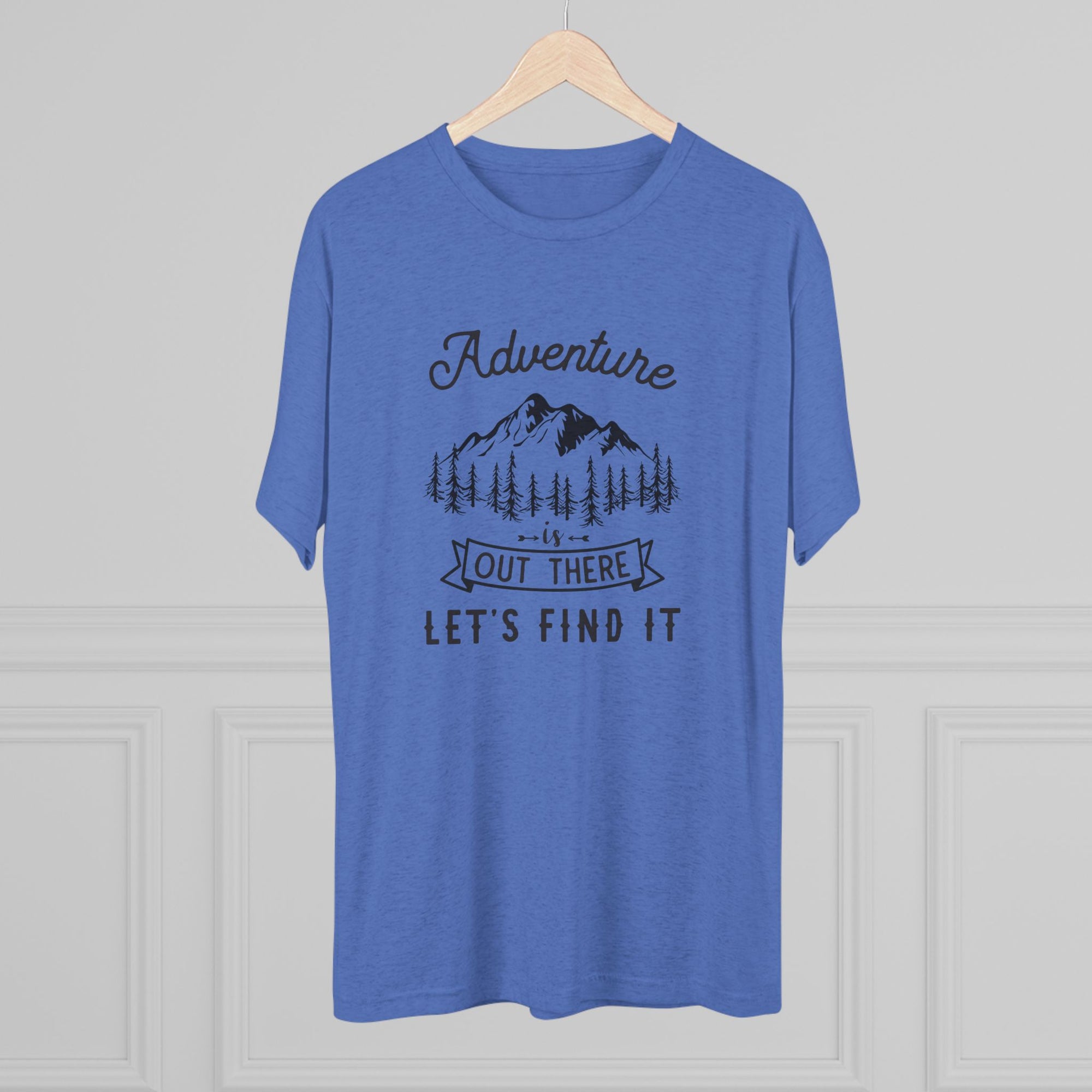 Camping Adventure Tri-Blend Tee - Out There Let's Find It