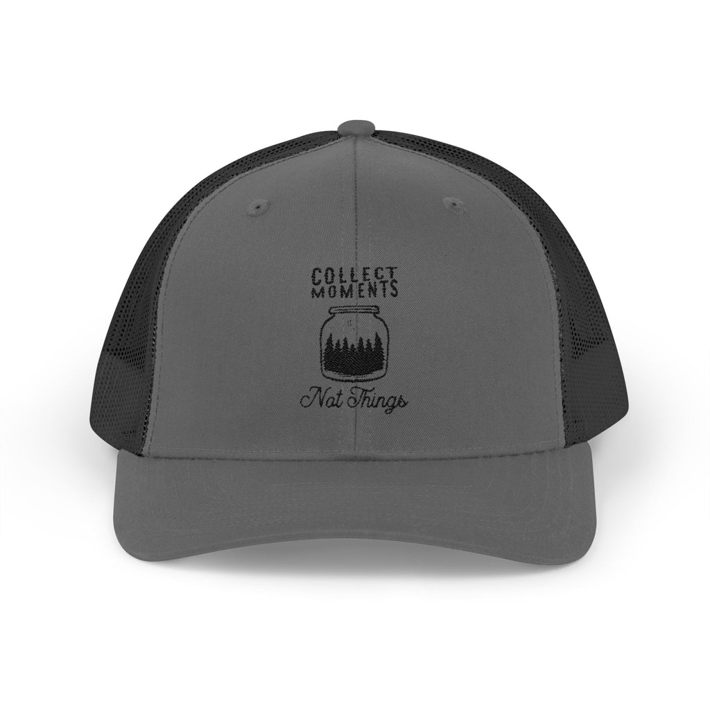 Collect Moments Snapback Trucker Cap, Outdoor Hat, Gift for Him, Adjustable Cap, Adventure Cap, Festival Wear, Nature Lover Gift