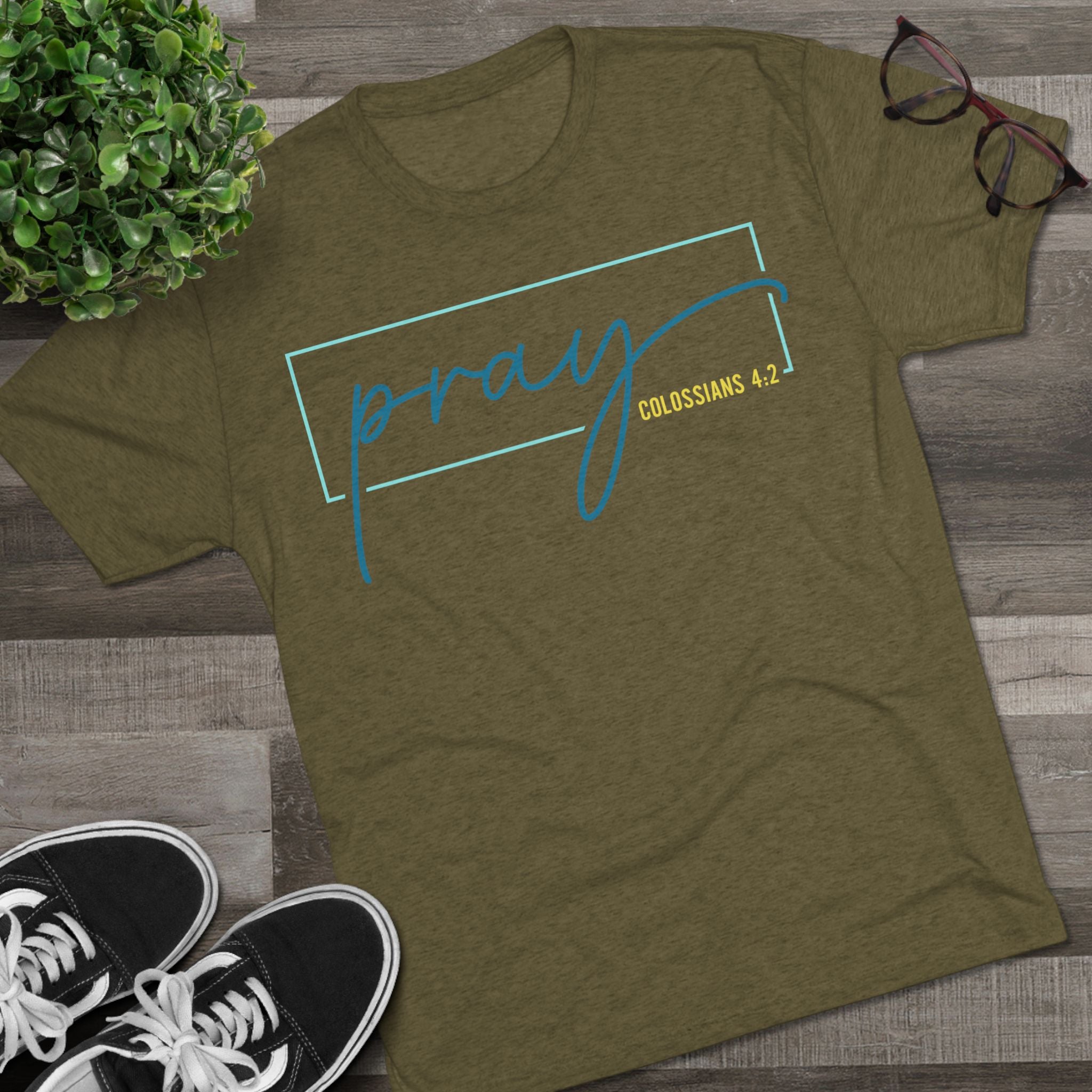 Inspirational Christian Tee - Pray Colossians 4:2, Faith T-Shirt, Religious Apparel, Motivational Gift, Unisex Crew Neck