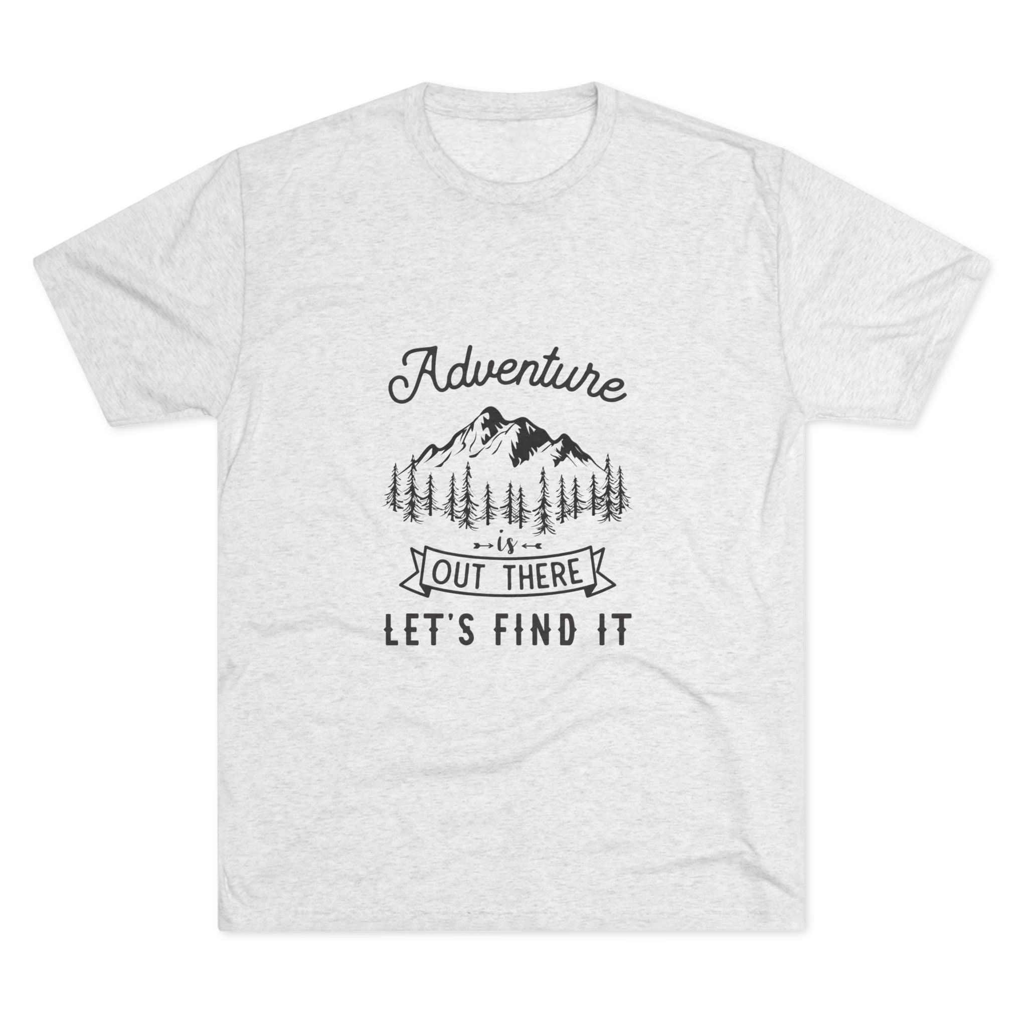Camping Adventure Tri-Blend Tee - Out There Let's Find It