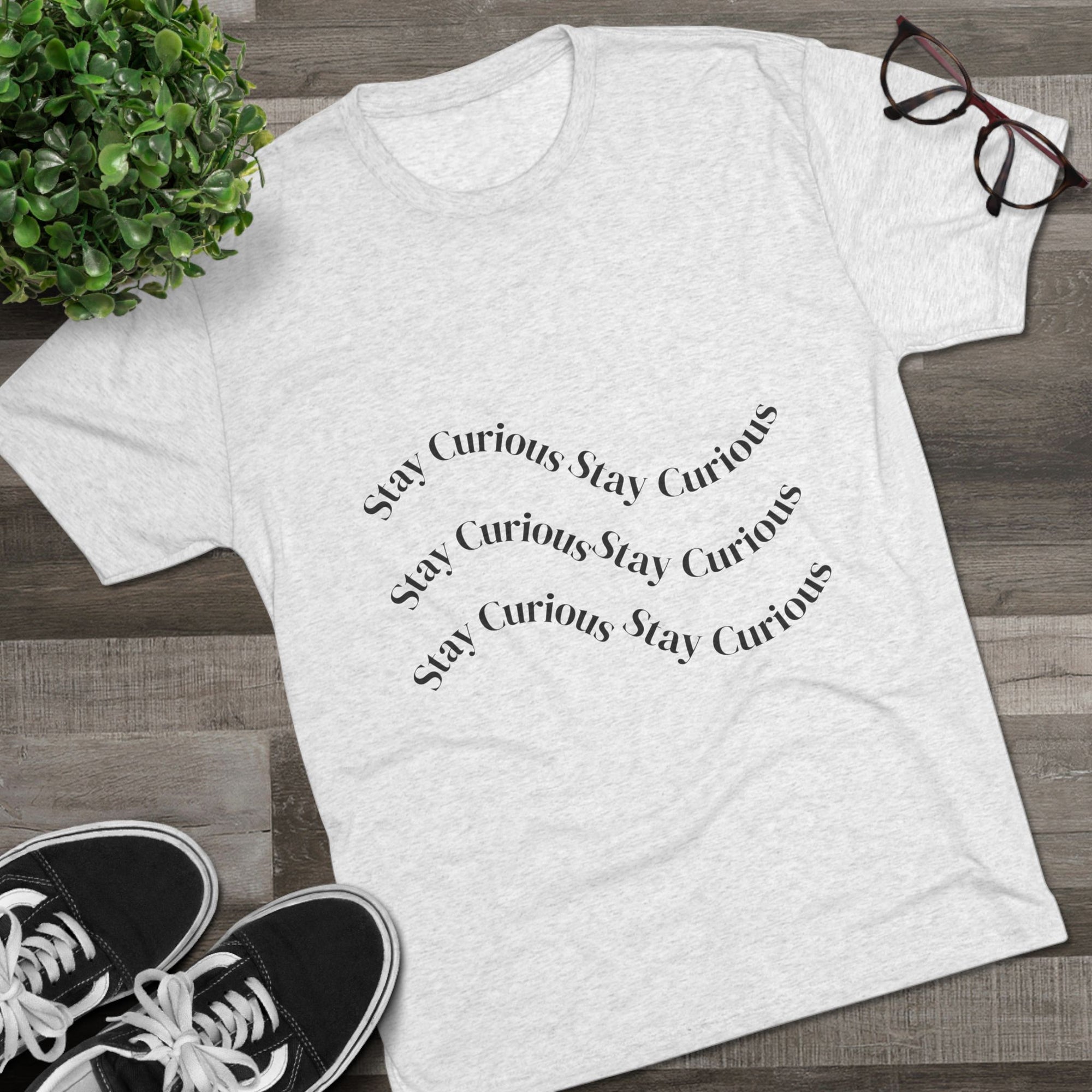 Crew Tee Stay Curious Wave Shirt