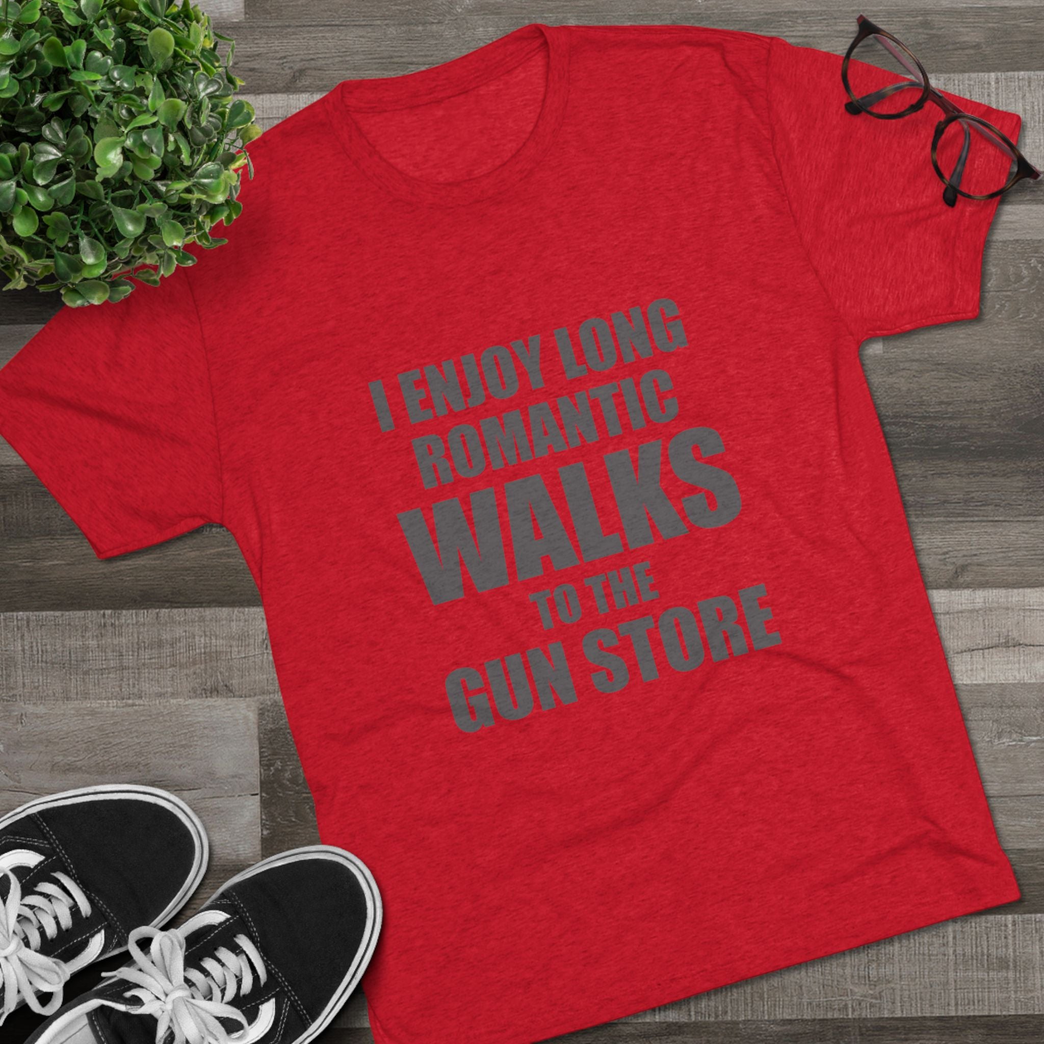 Gun Lover's Tri-Blend Tee - Romantic Walks Design