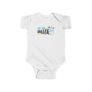 Cute Baby Bodysuit - "But First Milk" Infant Outfit, Newborn Gift, Baby Shower Present, Cute Baby Clothing, Funny Onesie