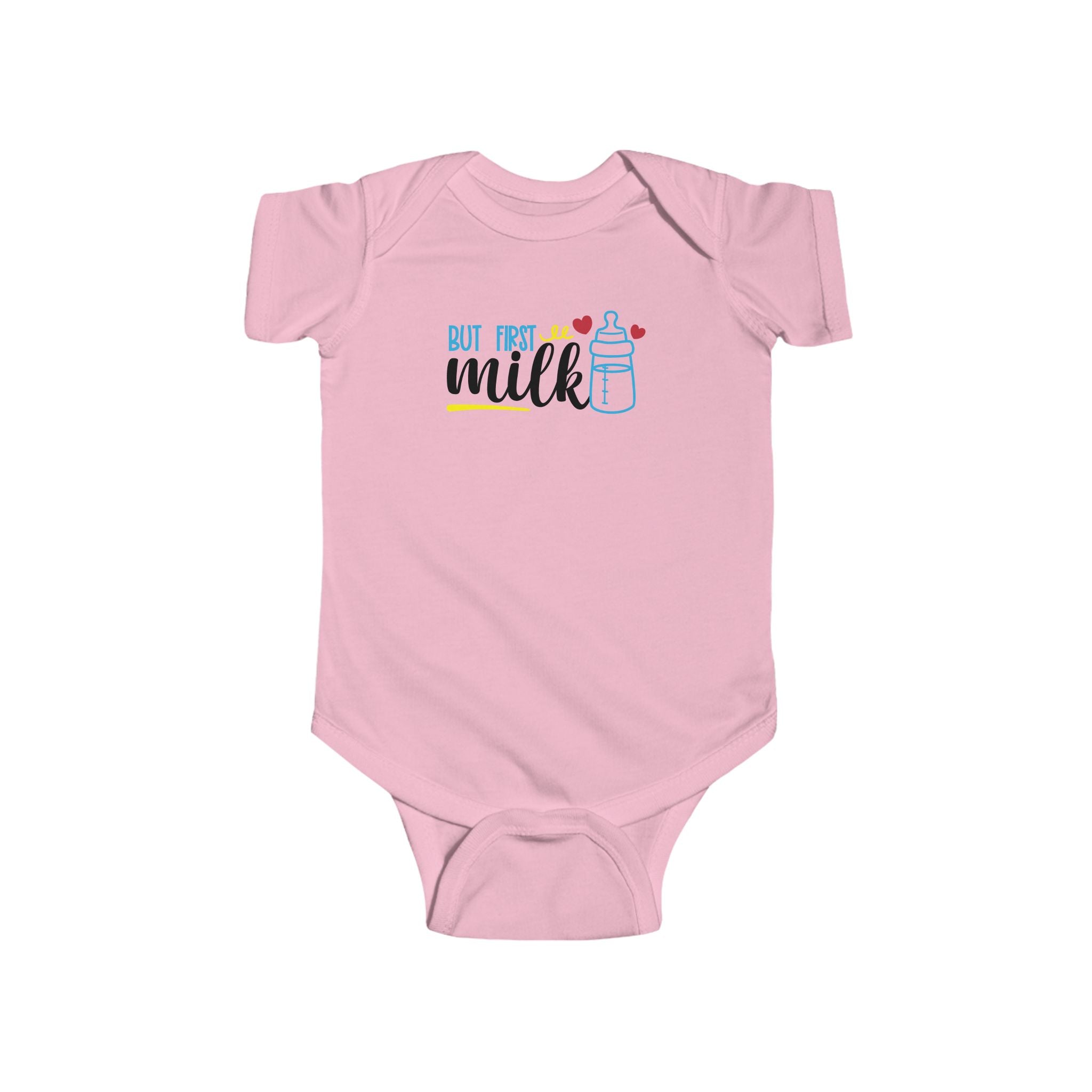 Cute Baby Bodysuit - "But First Milk" Infant Outfit, Newborn Gift, Baby Shower Present, Cute Baby Clothing, Funny Onesie