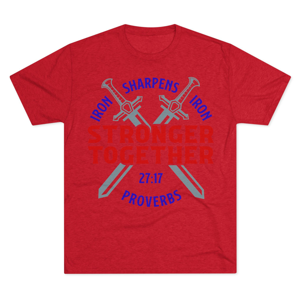Unisex Tee - Iron Sharpens Iron Inspirational Quote Shirt