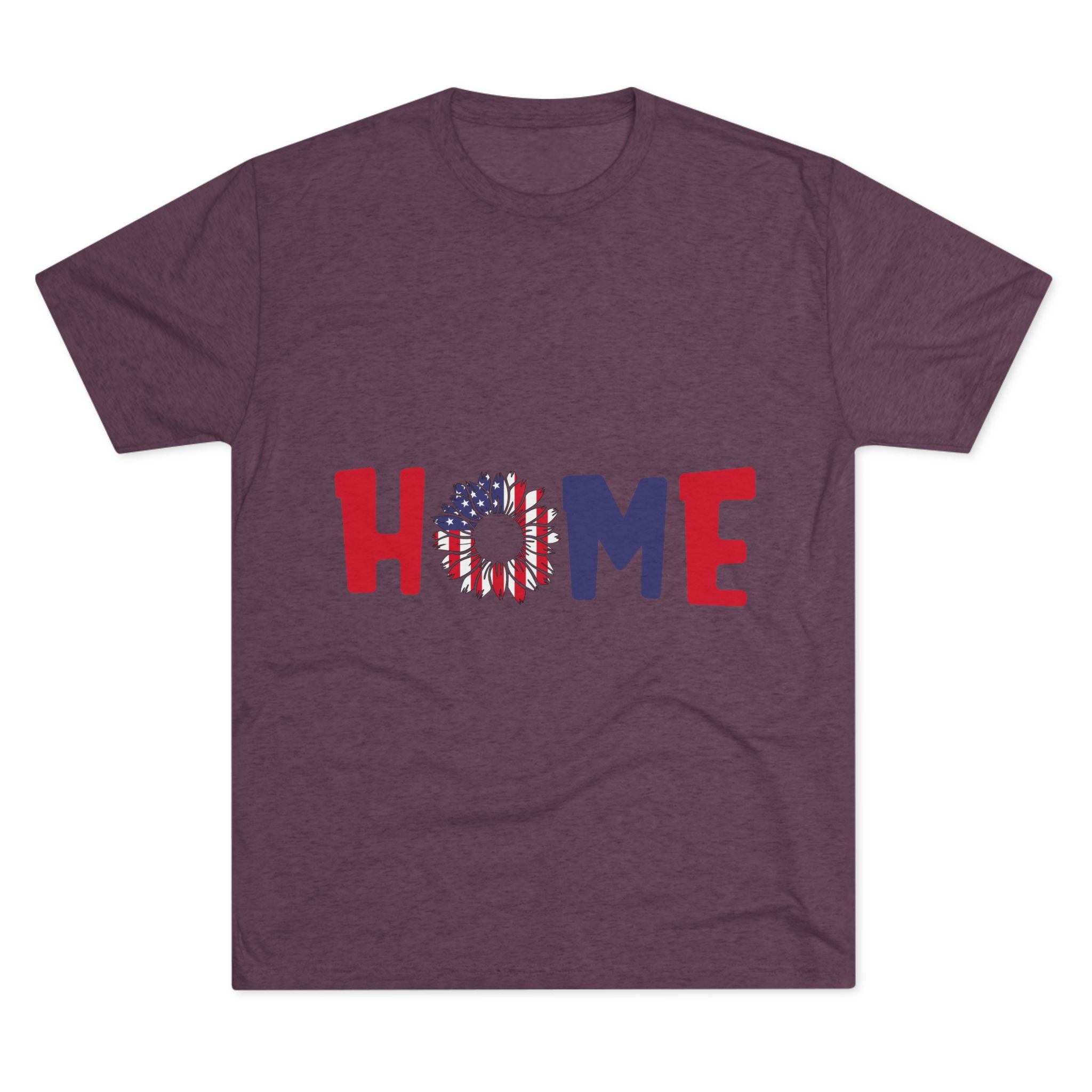 Graphic Tee Home in Red White and Blue Unisex Shirt