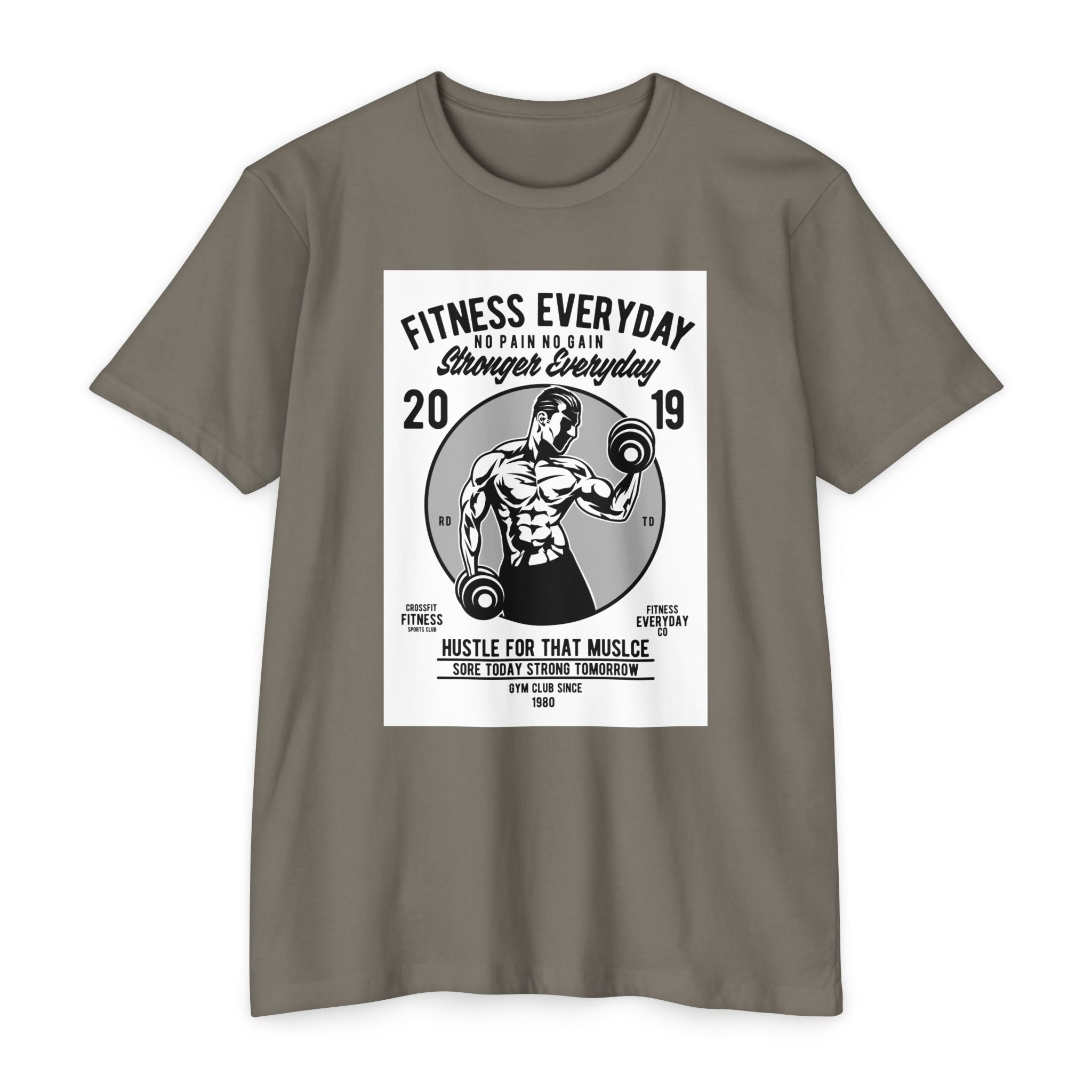 Fitness Everyday Unisex CVC Jersey T-shirt | Gym Shirt, Workout Tee, Fitness Apparel, Motivational Shirt, Gift for Him/Her