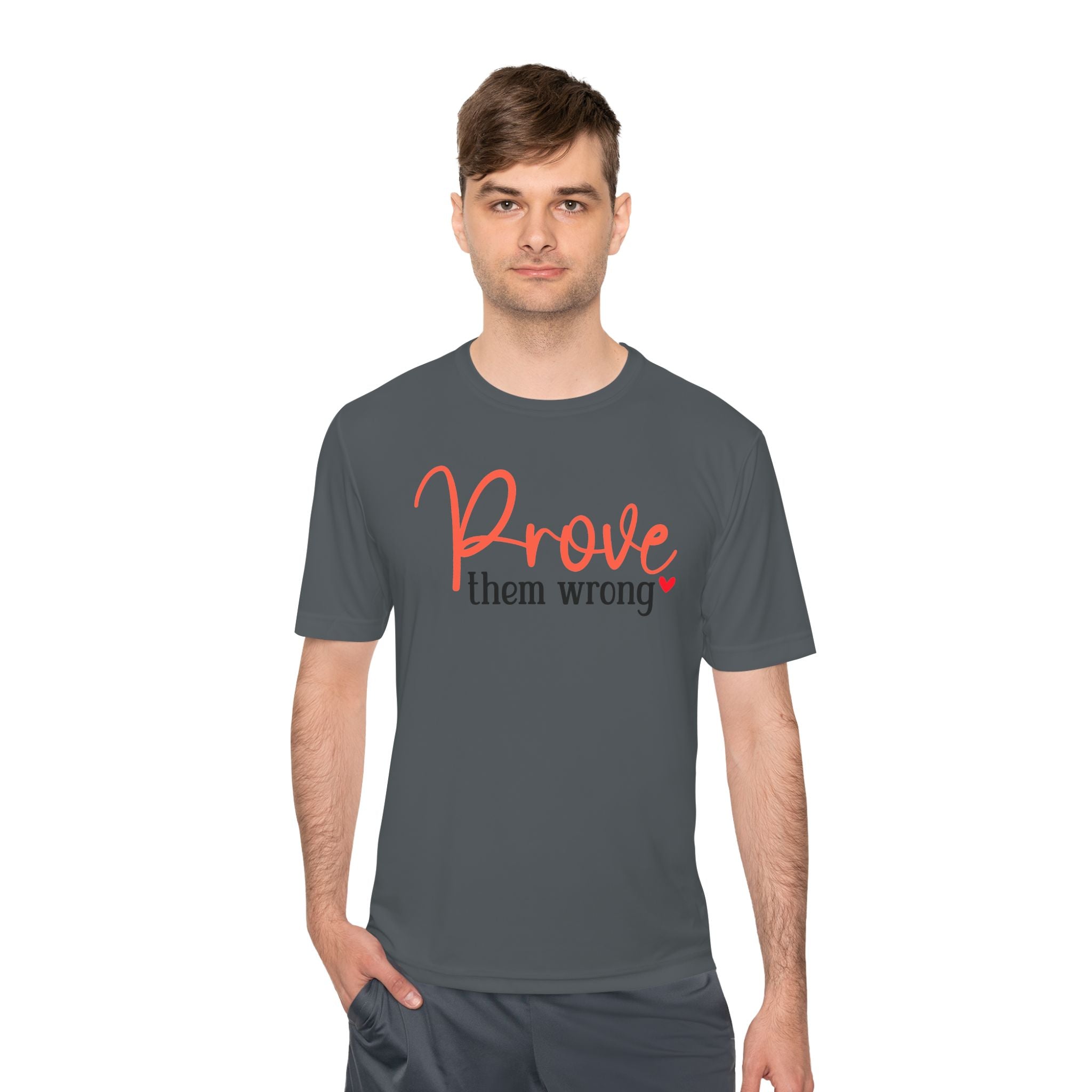 Moisture Wicking Tee - Prove them wrong, Inspirational Workout Shirt, Unisex Gym Top, Motivational Exercise T-Shirt, Fitness Apparel