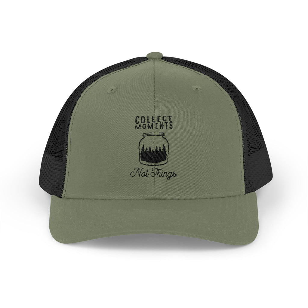Collect Moments Snapback Trucker Cap, Outdoor Hat, Gift for Him, Adjustable Cap, Adventure Cap, Festival Wear, Nature Lover Gift