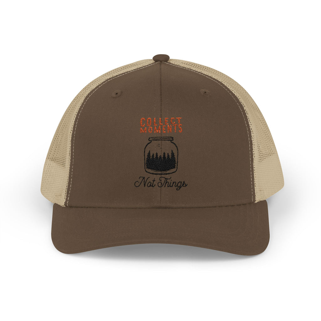 Collect Moments Snapback Trucker Cap, Outdoor Hat, Gift for Him, Adjustable Cap, Adventure Cap, Festival Wear, Nature Lover Gift