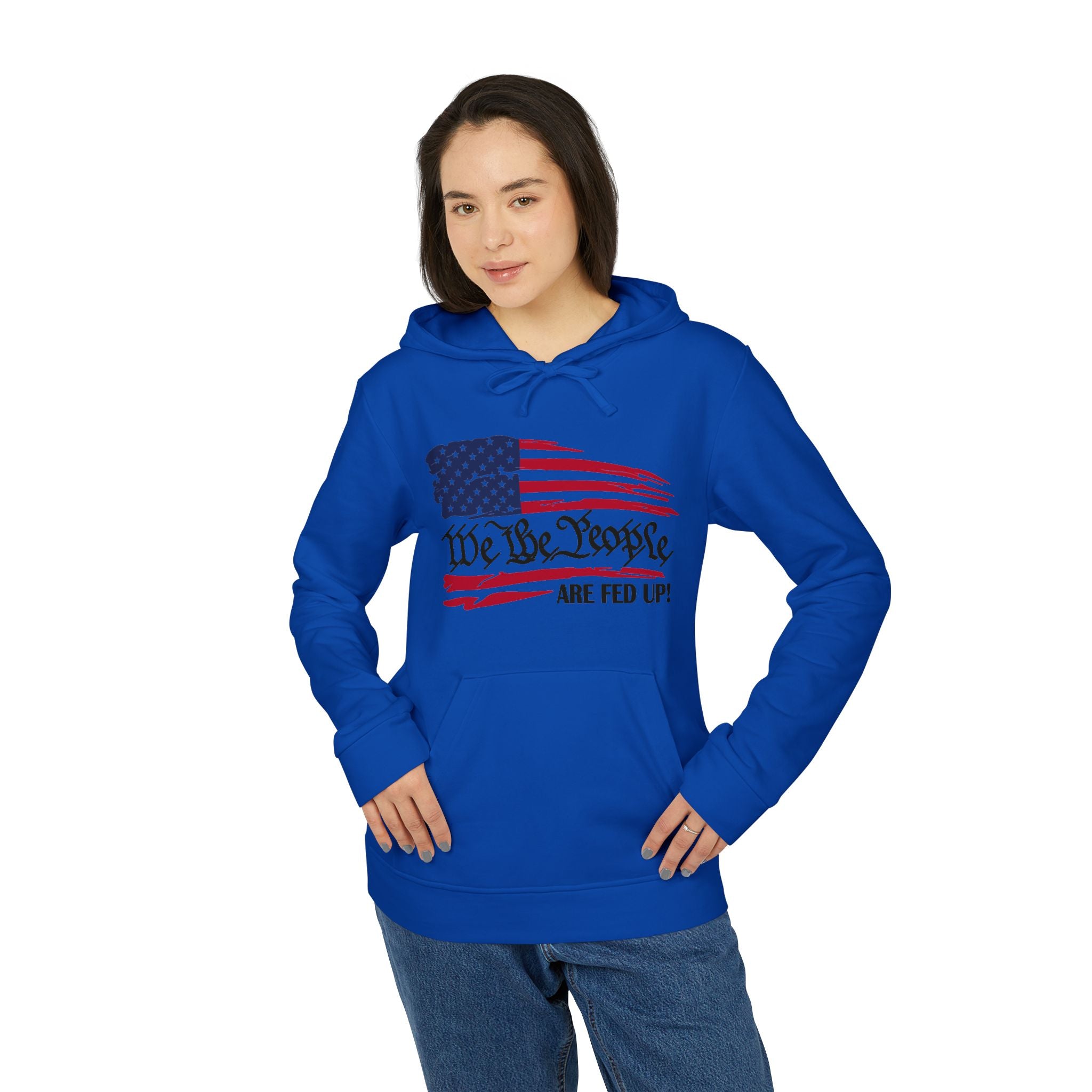 Fleece Hoodie - Bold Lines Design