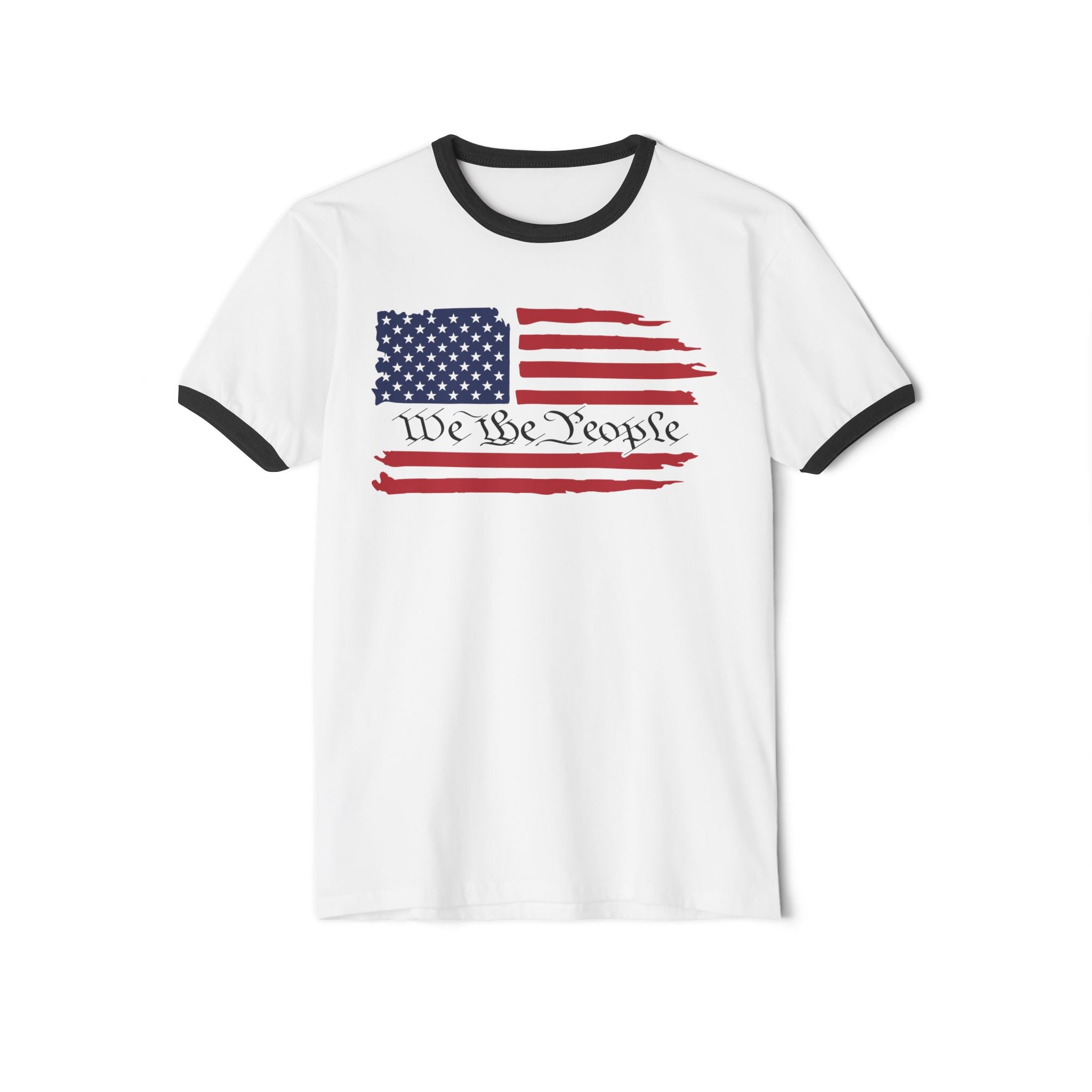 American Flag Ringer T-Shirt