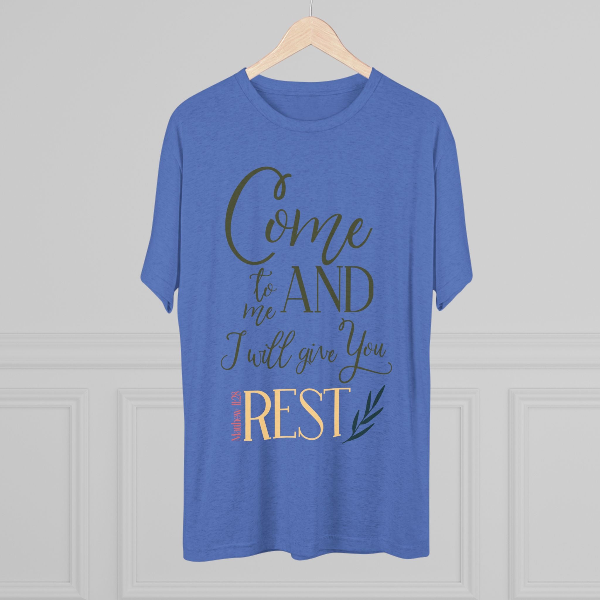Crew Tee - 'Come to me and I will give you rest' T-Shirt